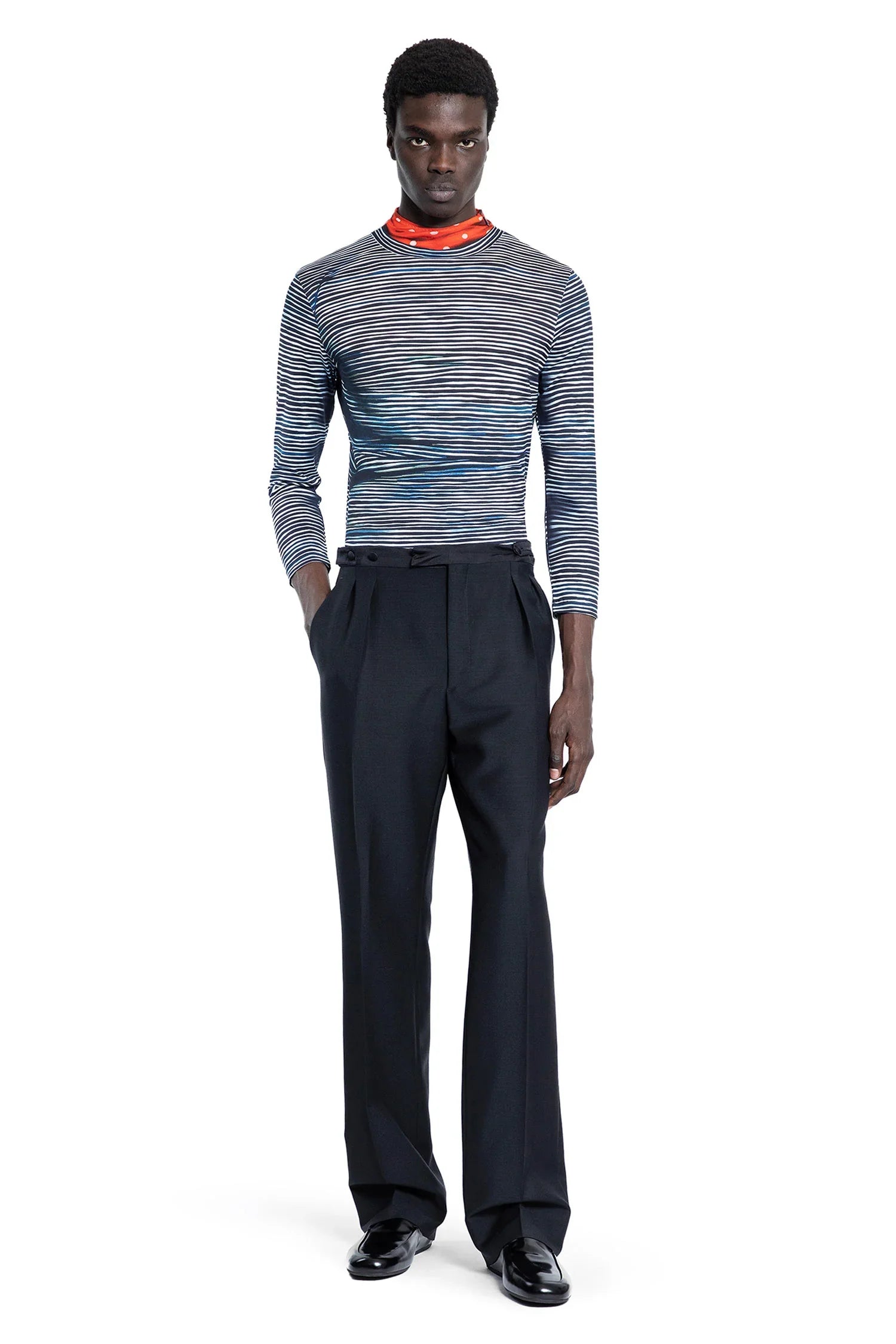 Cotton Turtleneck Long Sleeve T-Shirt - Antonioli.eu