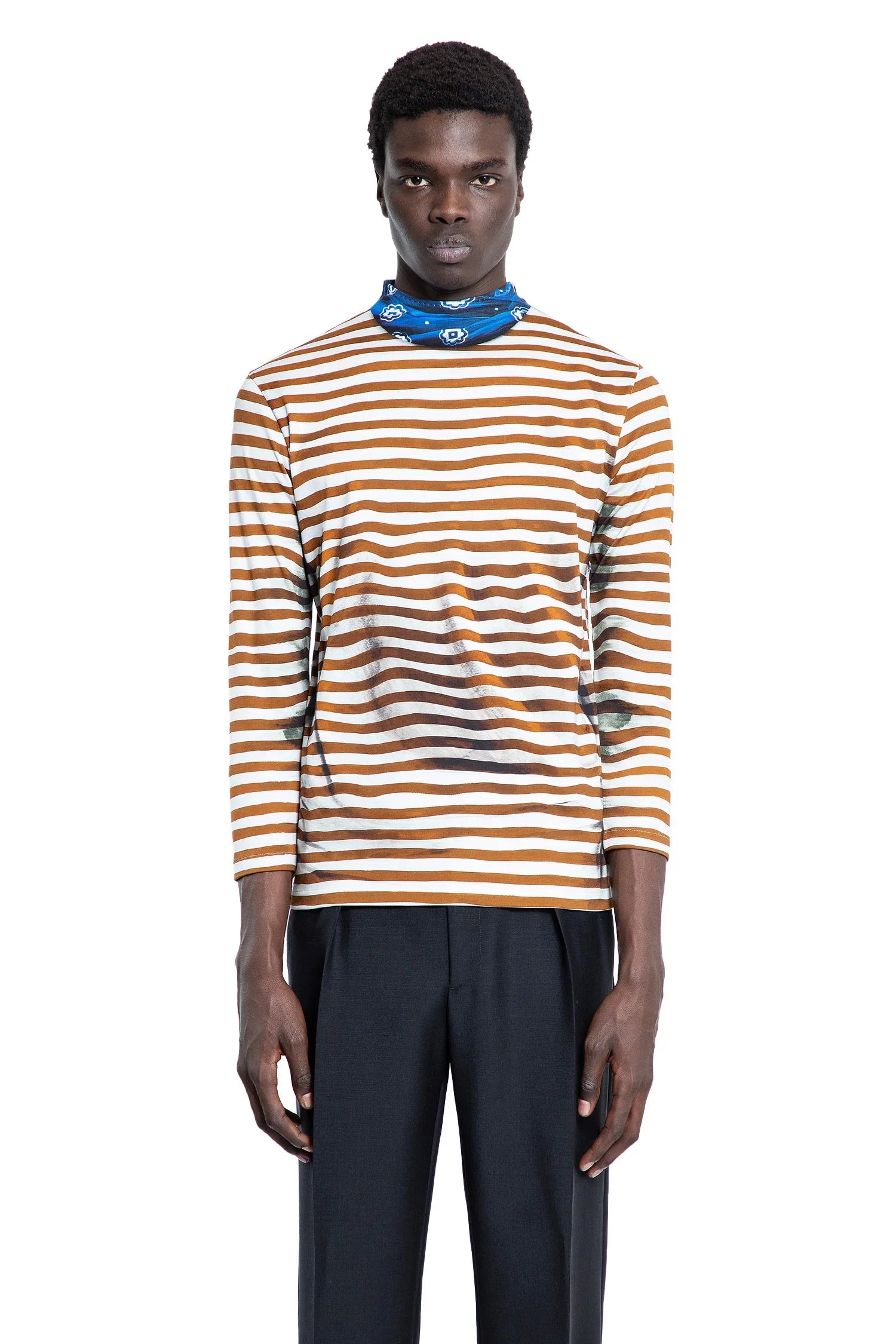 Cotton Turtleneck Long Sleeve T-Shirt - Antonioli.eu