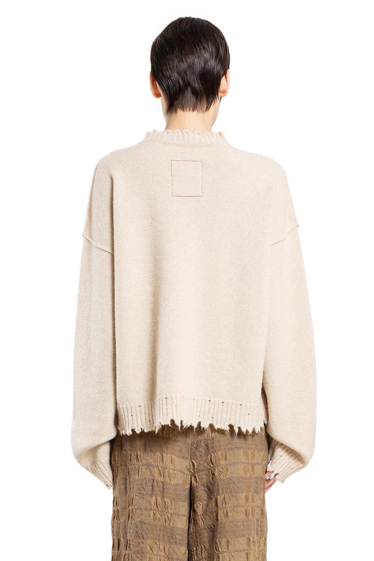 Frayed Cashmere Sweater