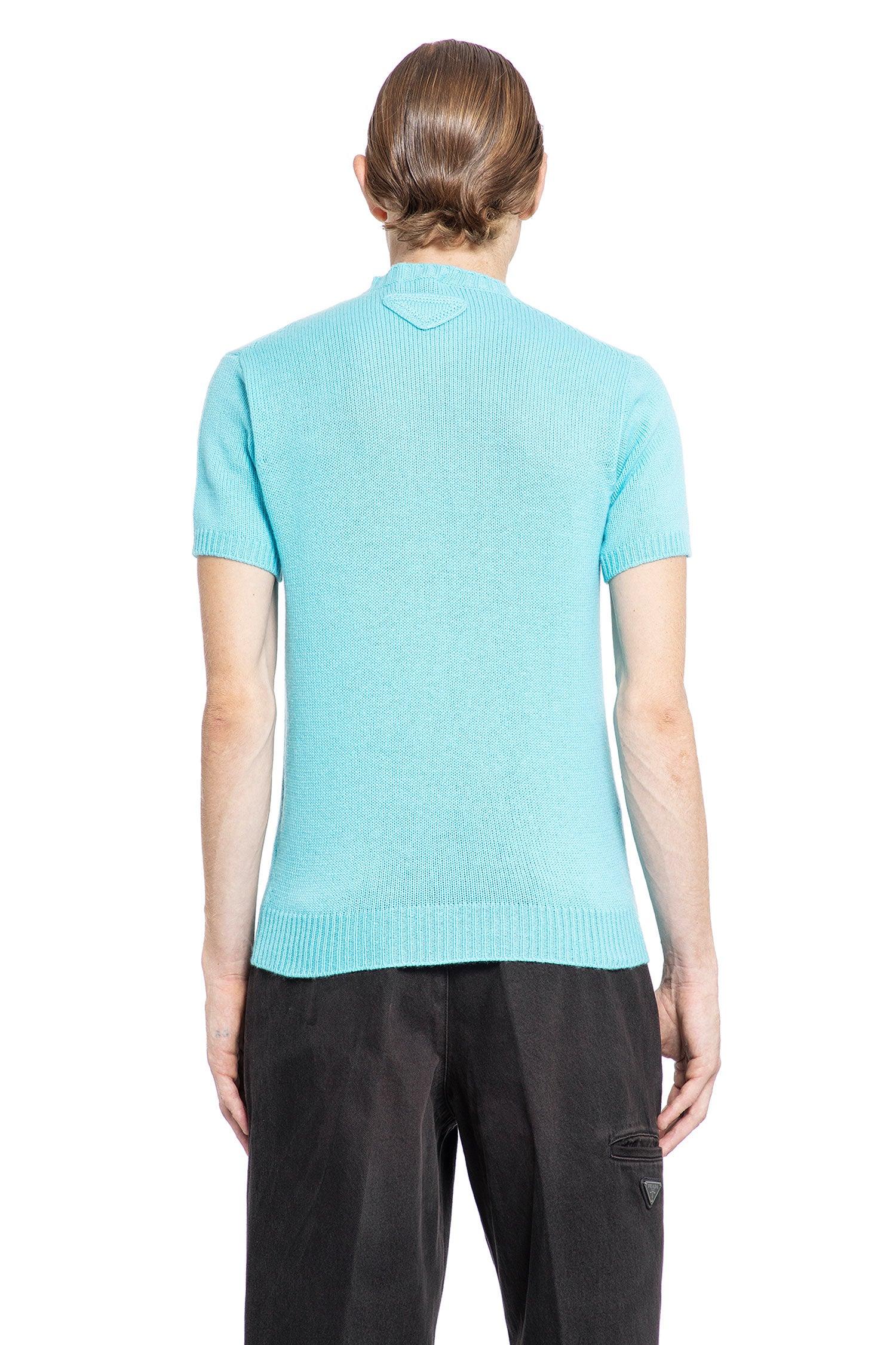 PRADA MAN BLUE T-SHIRTS & TANK TOPS - Antonioli.eu