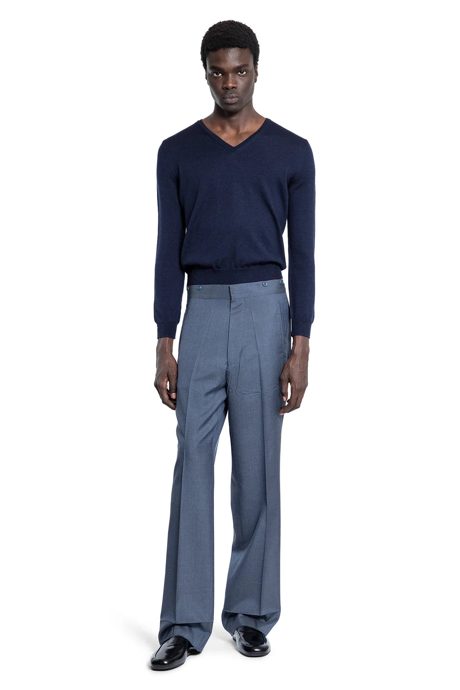 Wool V-Neck Sweater - Antonioli.eu