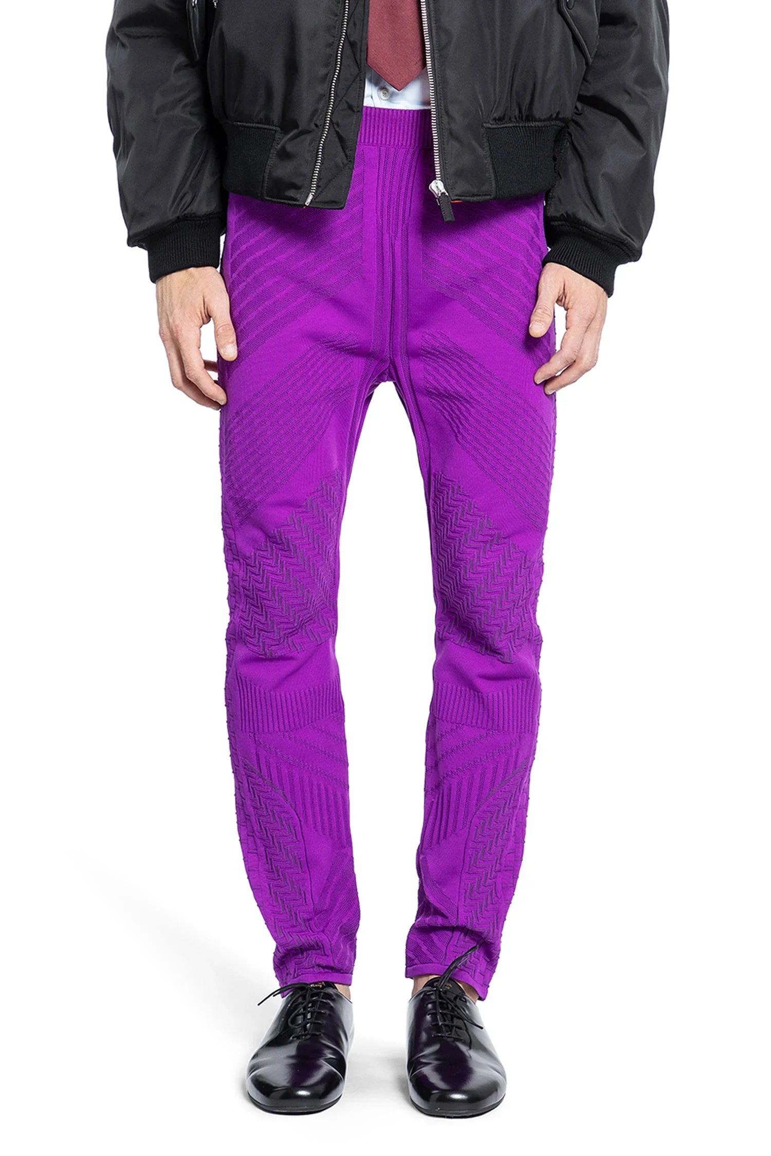 Re-nylon jacquard leggings - Antonioli.eu