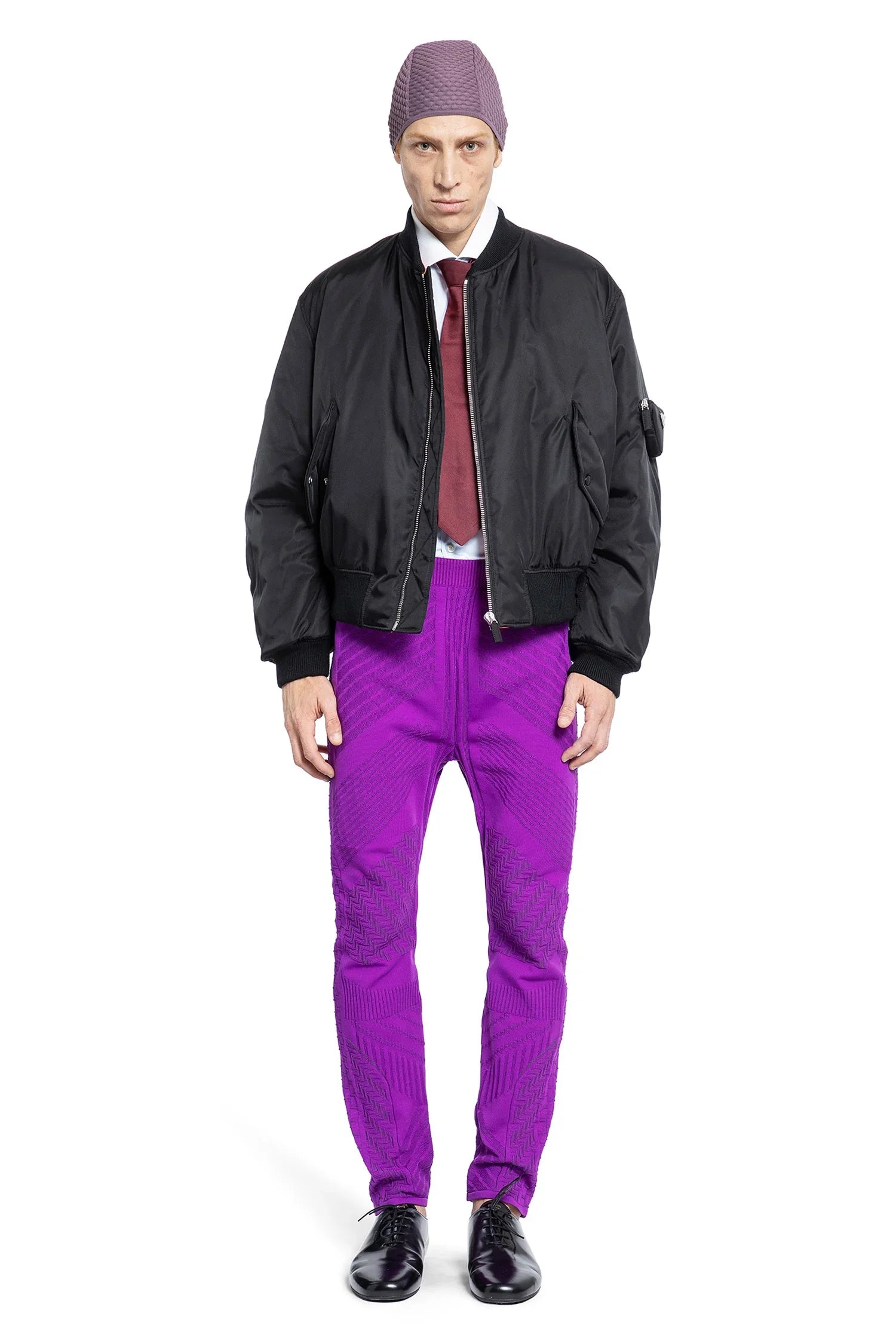 Re-nylon jacquard leggings - Antonioli.eu
