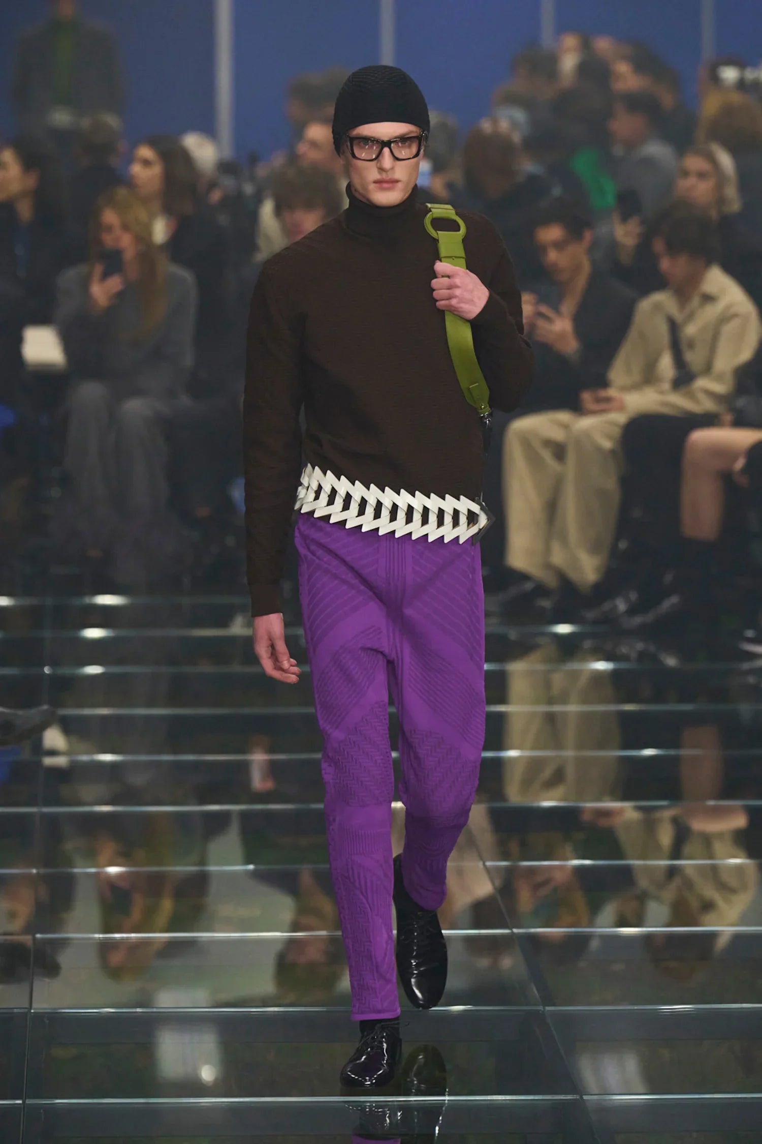 Re-nylon jacquard leggings - Antonioli.eu
