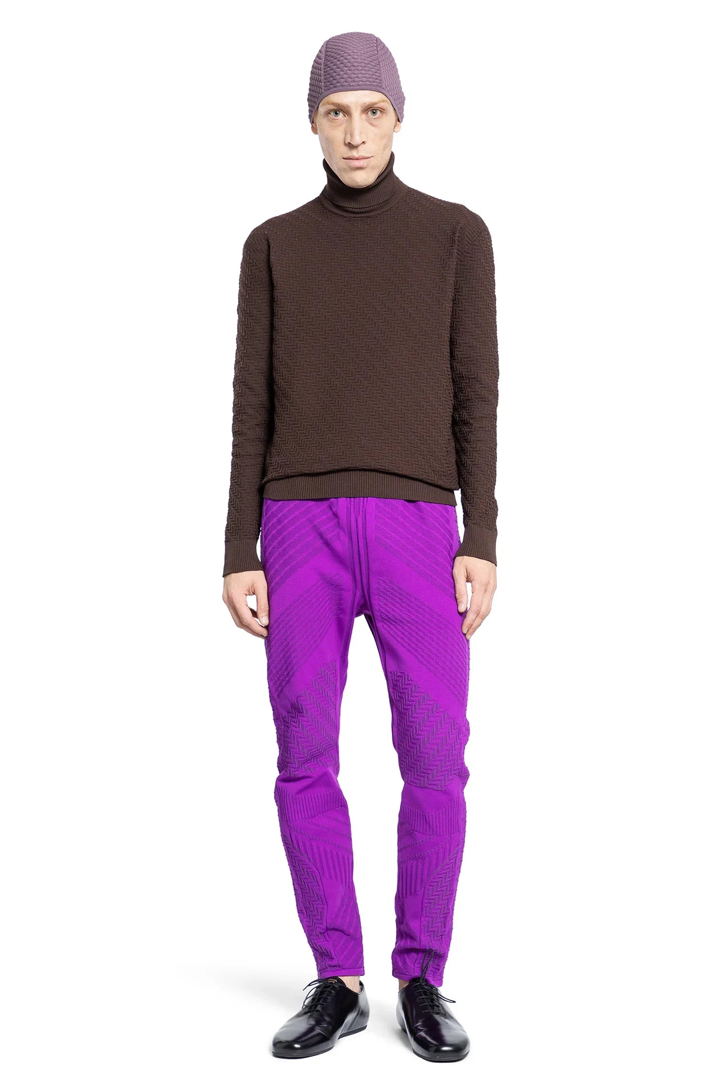 Jacquard knit sweater - Antonioli.eu