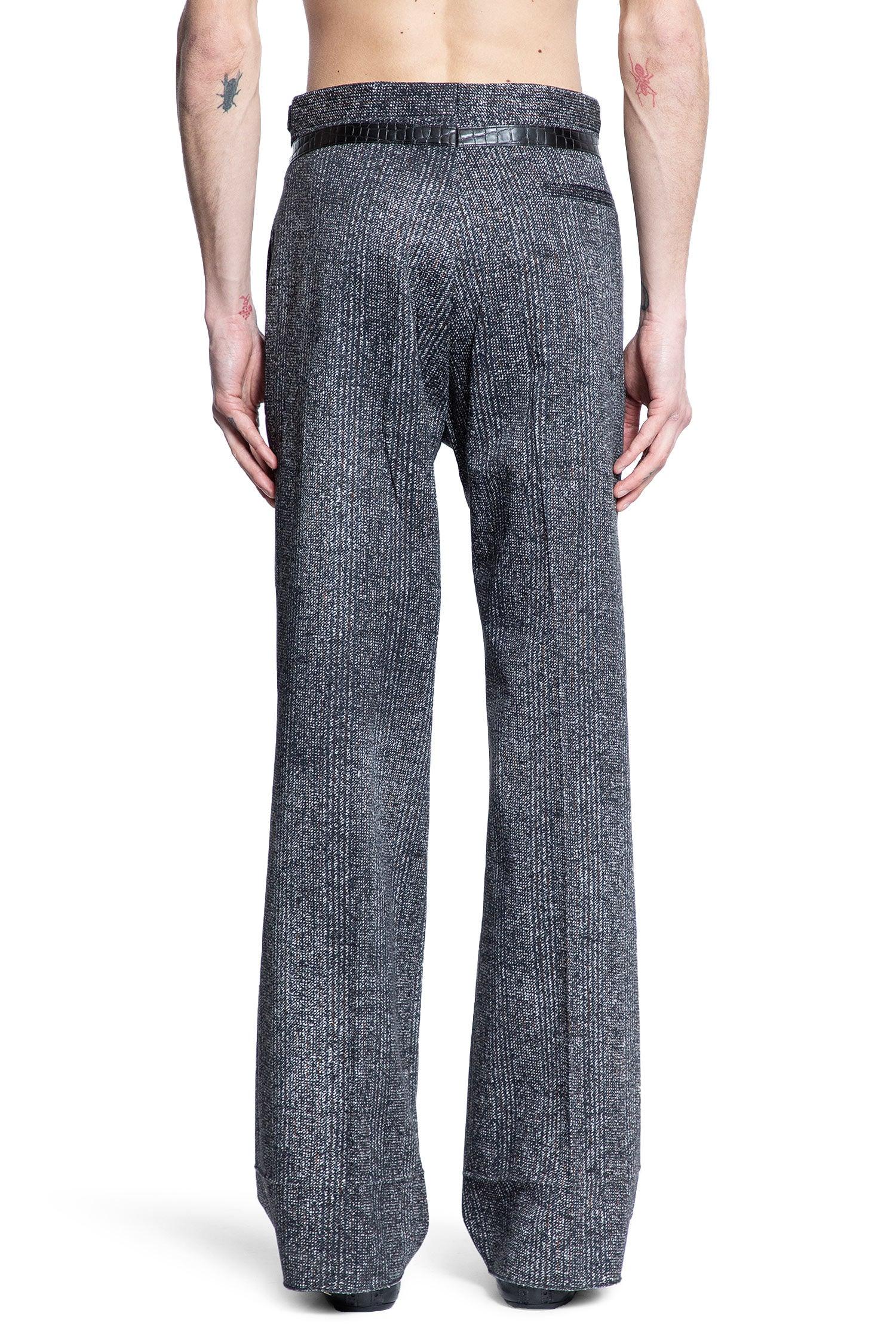 Cotton Gabardine Pants with Printed Belt - Antonioli.eu