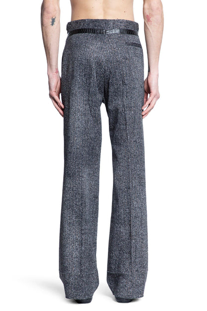 Cotton Gabardine Pants with Printed Belt - Antonioli.eu