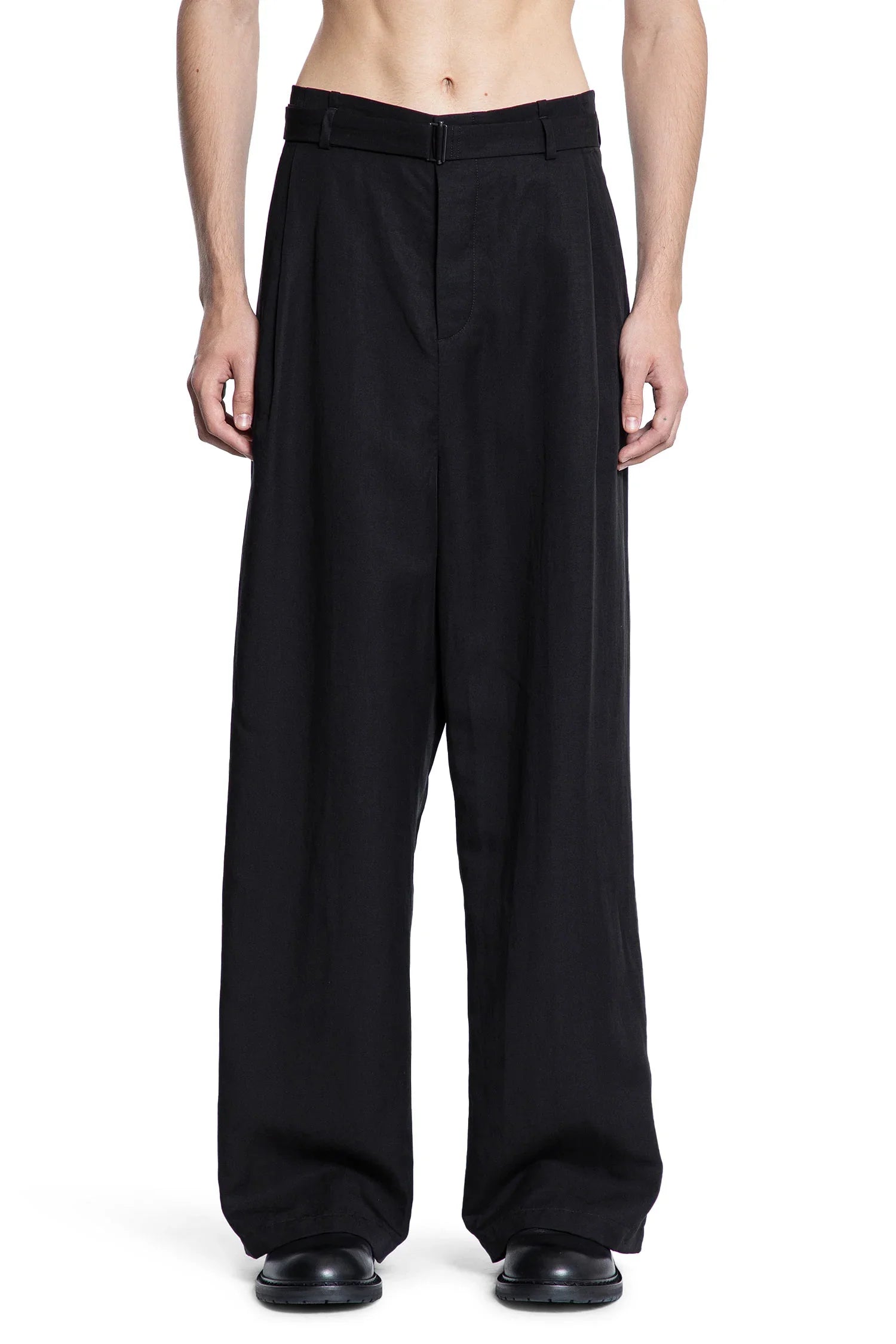 Pleated Wide Pants - Antonioli.eu