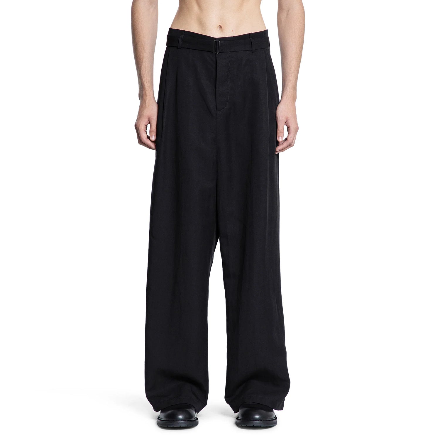 Pleated Wide Pants - Antonioli.eu