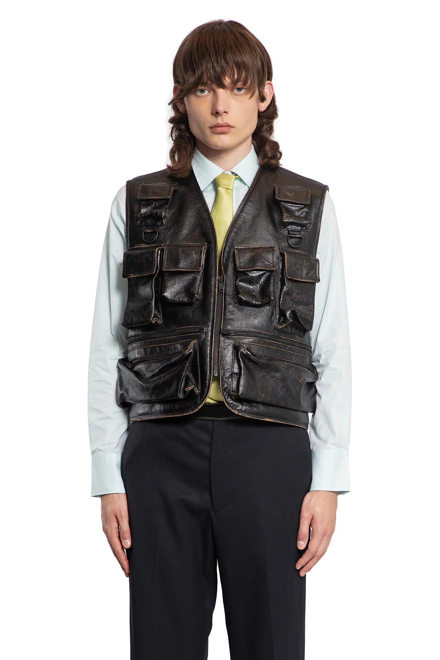 Leather Vest - Antonioli.eu