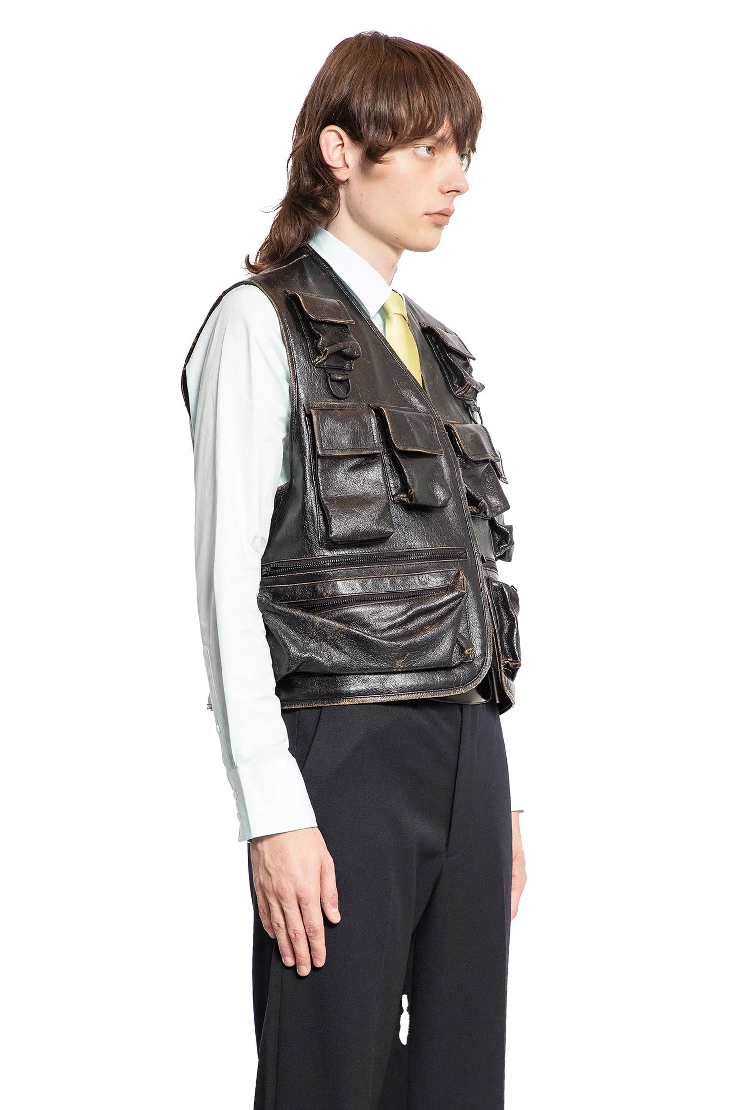 Leather Vest - Antonioli.eu