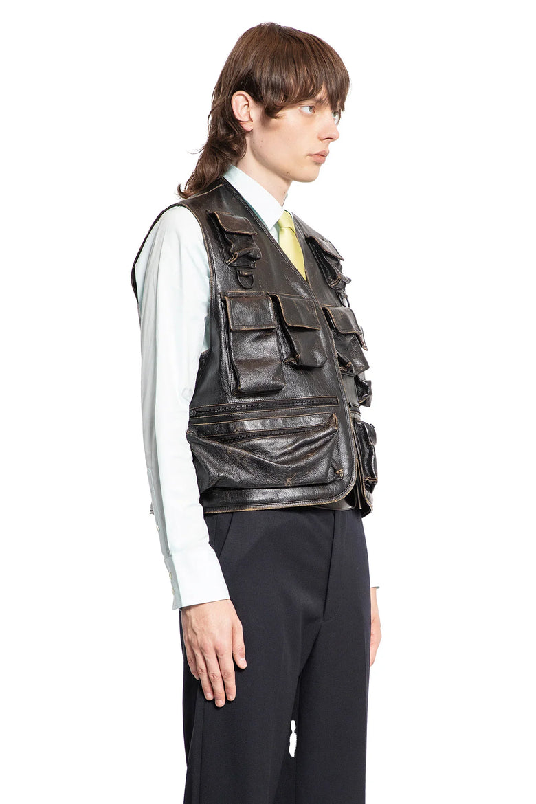 Leather Vest - Antonioli.eu