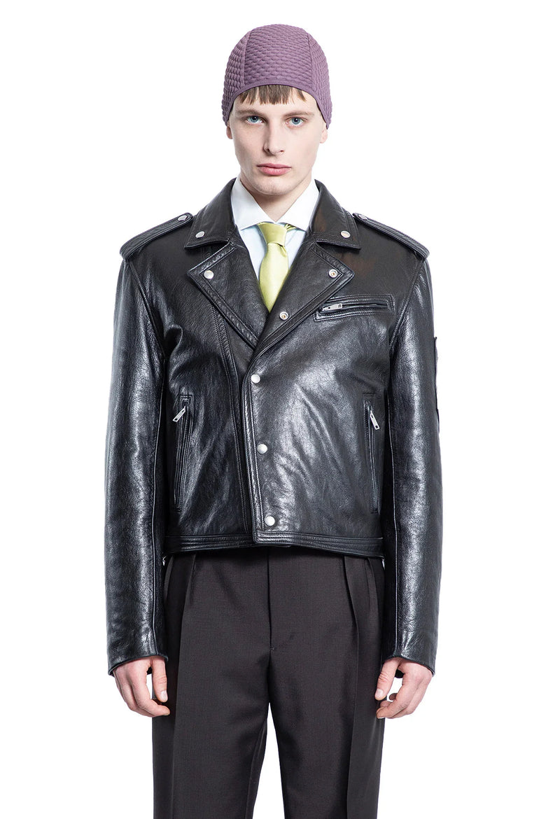 Vintage Leather Biker Jacket - Antonioli.eu