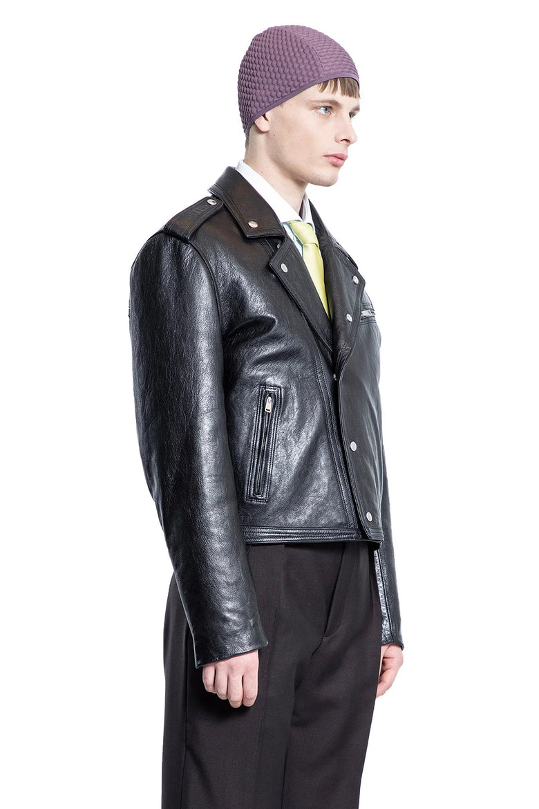 Vintage Leather Biker Jacket - Antonioli.eu