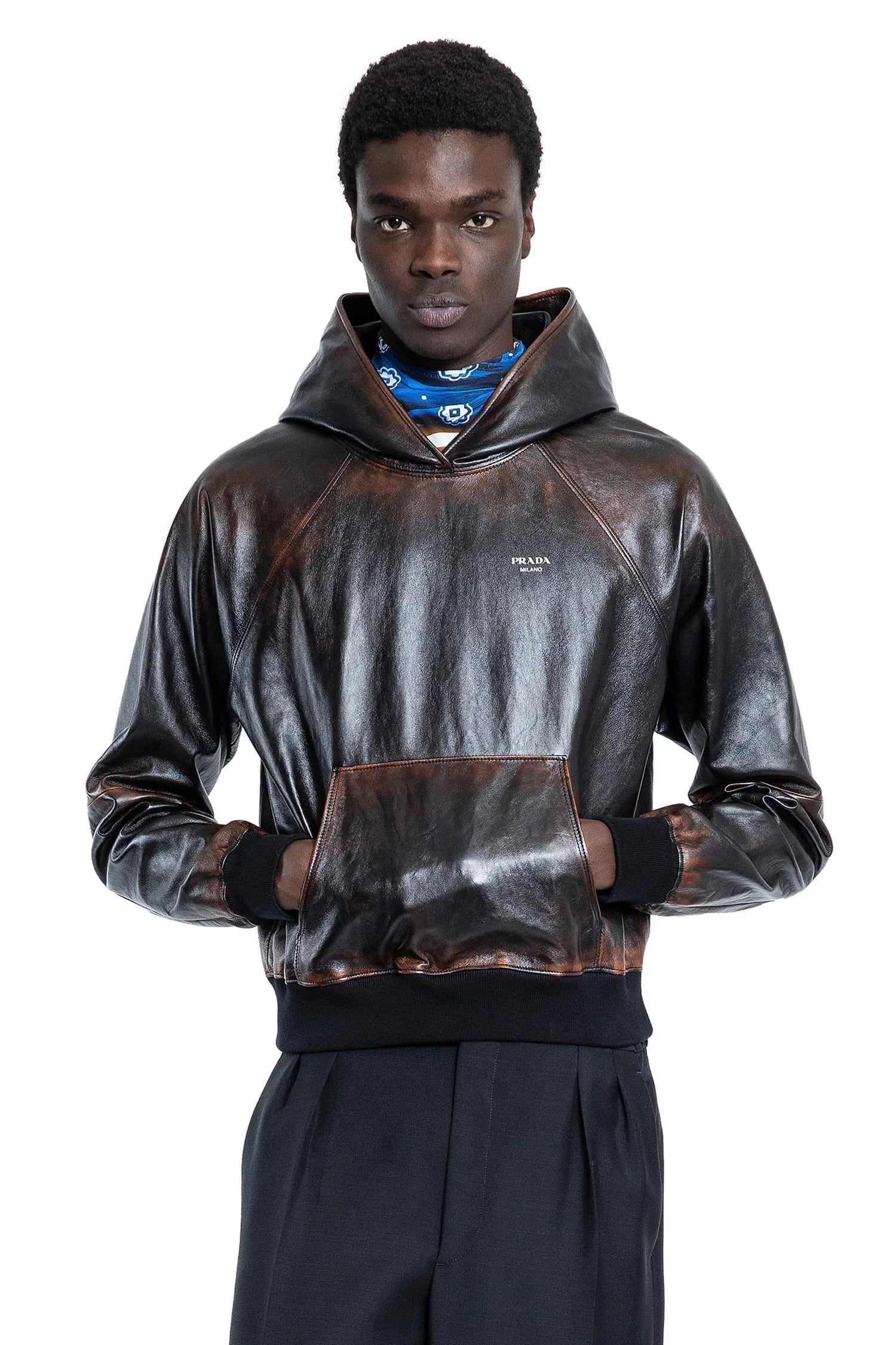 Nappa Leather Hoodie - Antonioli.eu