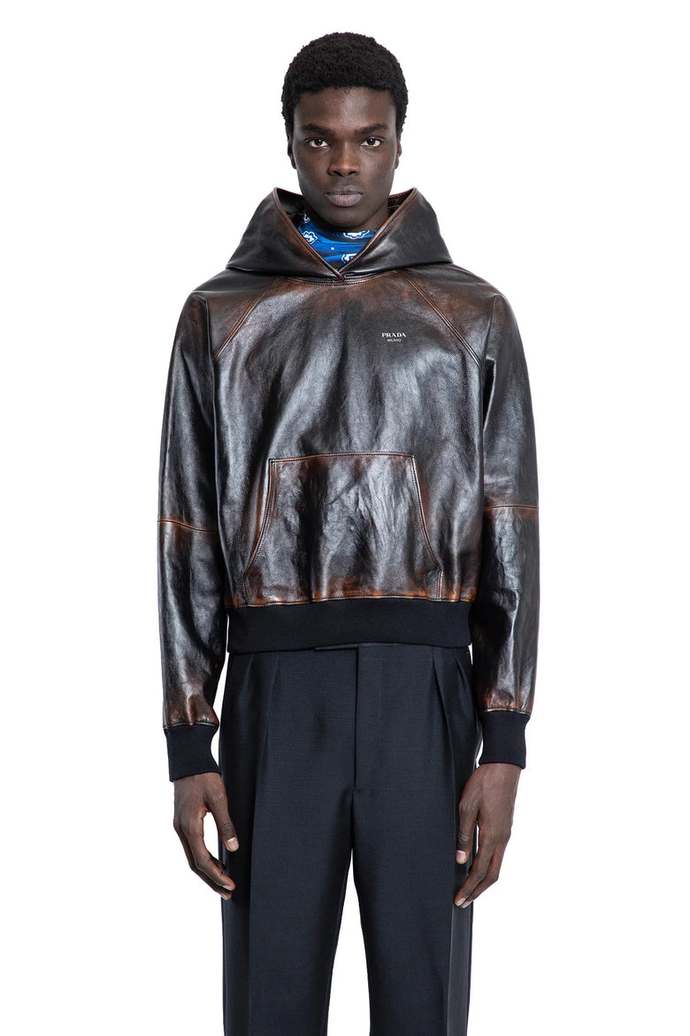 Nappa Leather Hoodie - Antonioli.eu