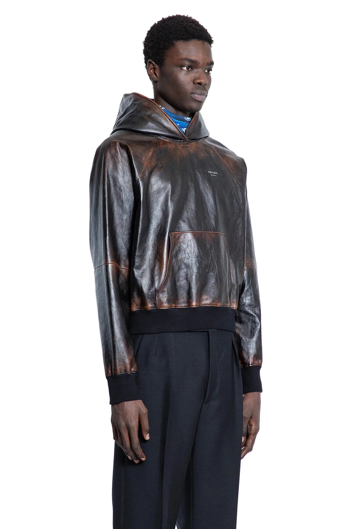 Nappa Leather Hoodie - Antonioli.eu