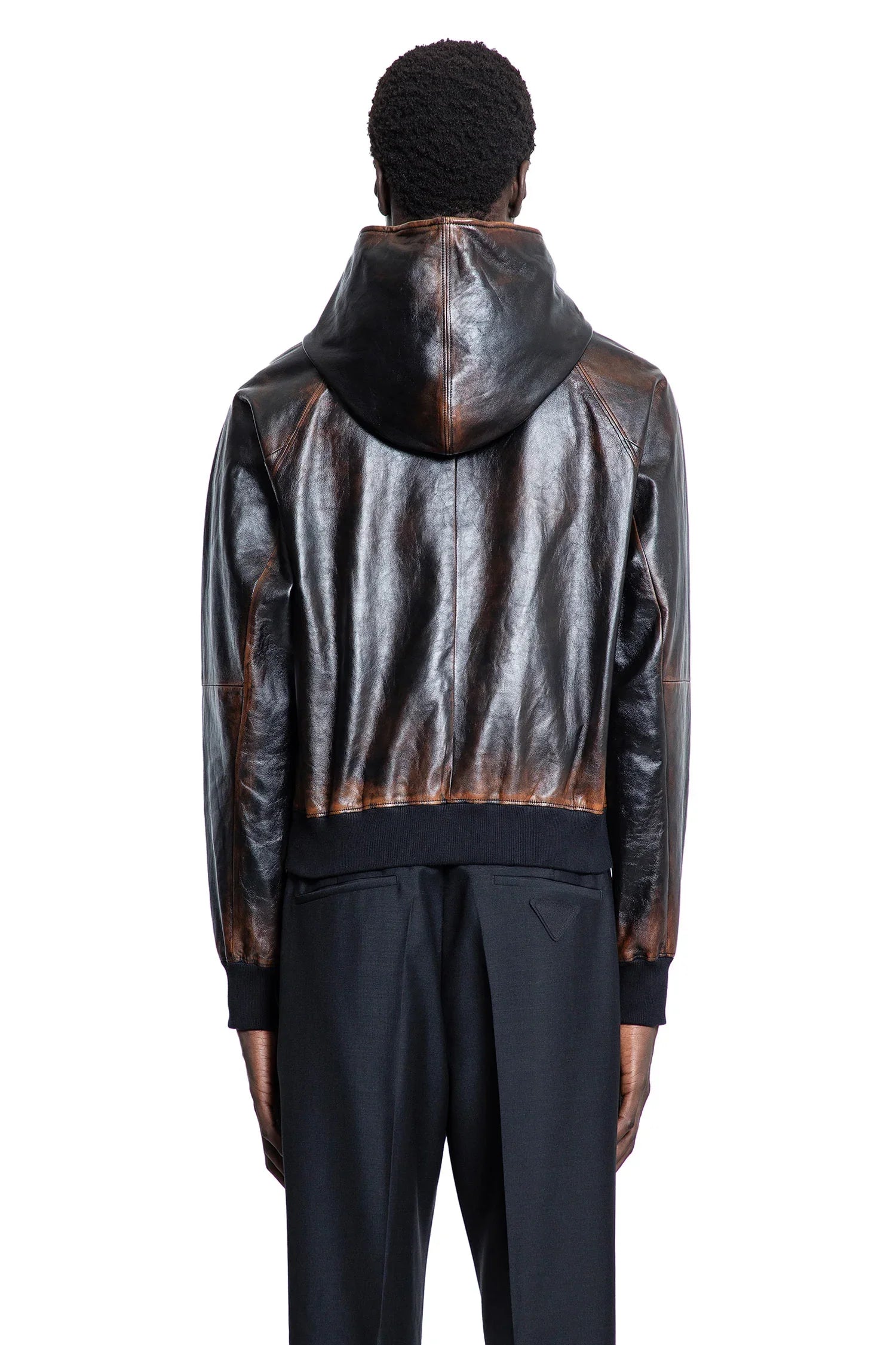 Nappa Leather Hoodie - Antonioli.eu