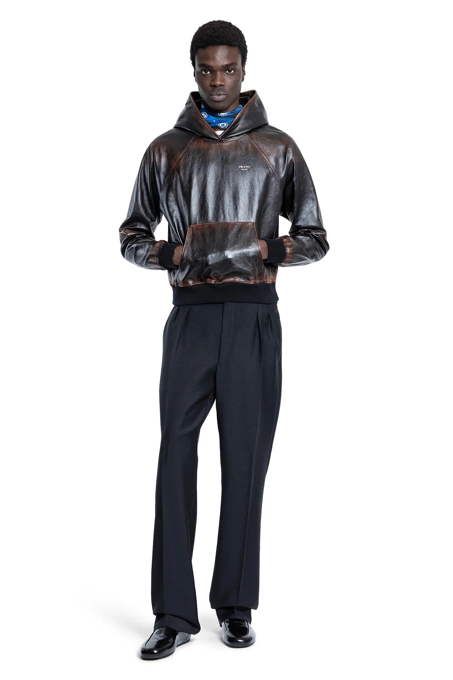 Nappa Leather Hoodie - Antonioli.eu