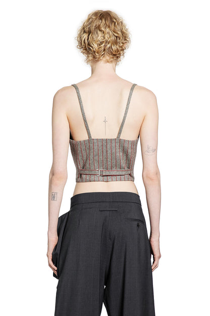 Pinstriped Wool Blend Vest - Antonioli.eu