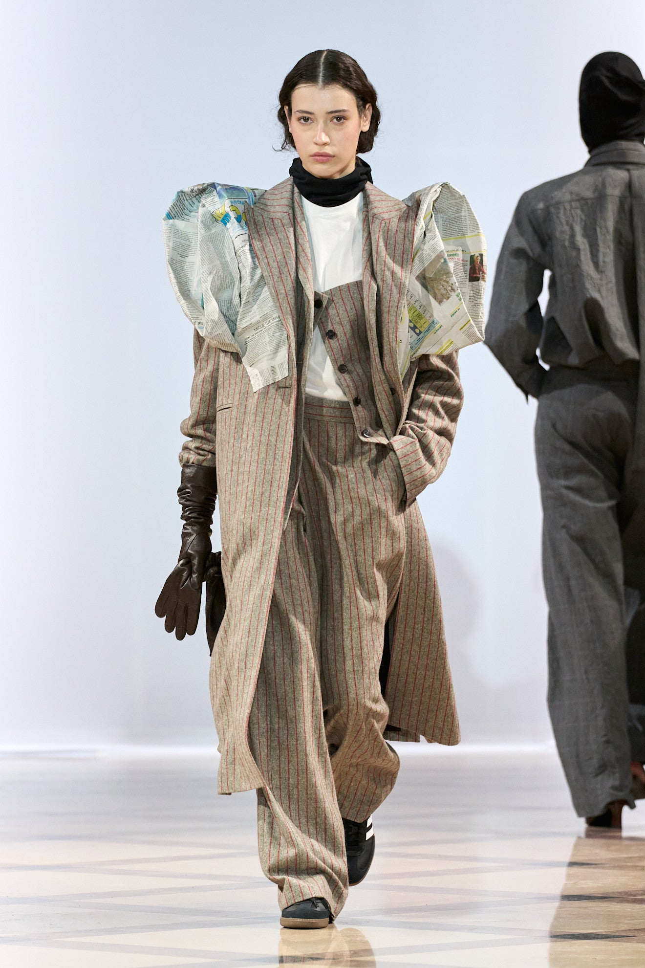 Pinstriped Wool Blend Vest - Antonioli.eu