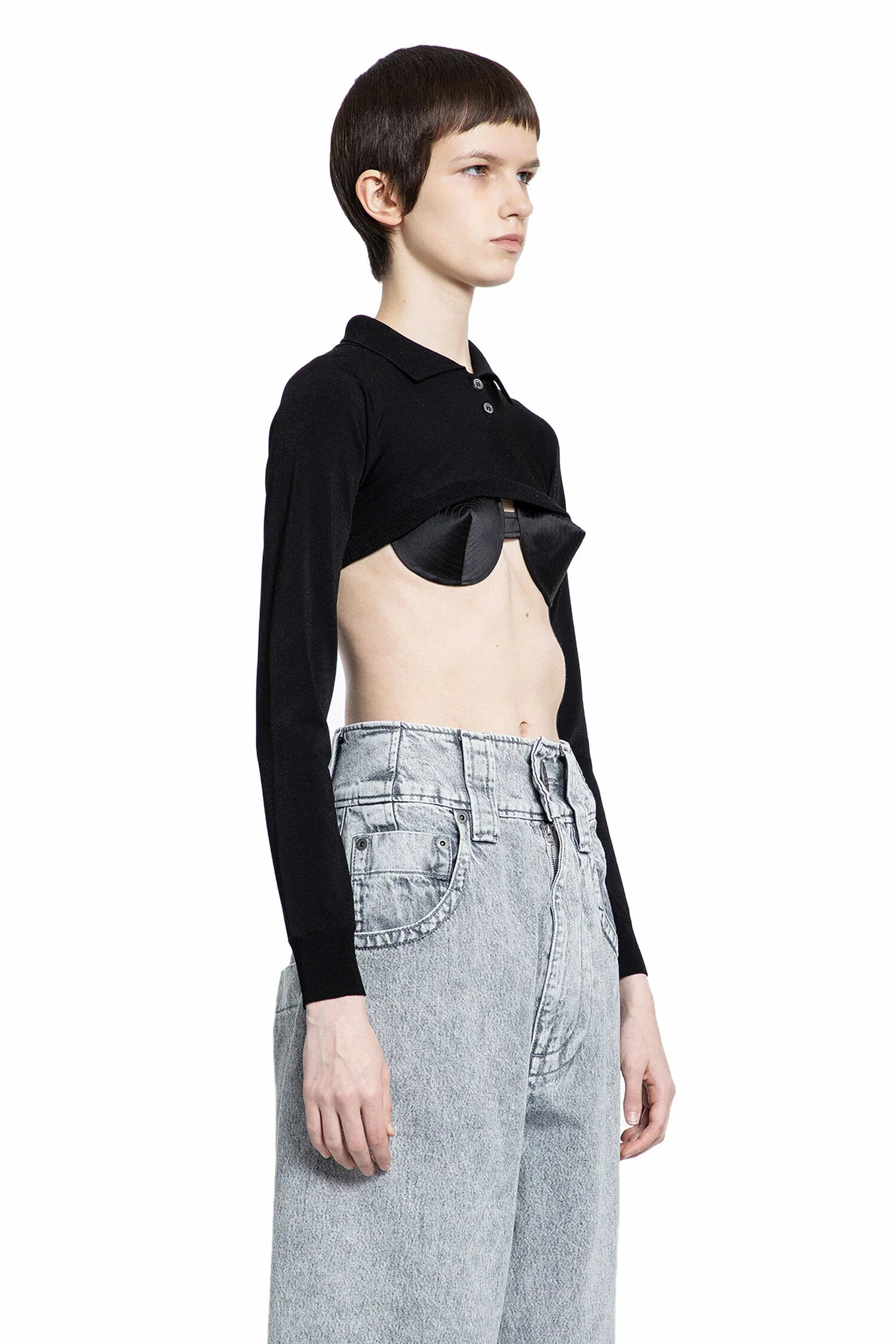 VAQUERA WOMAN BLACK TOPS - Antonioli.eu