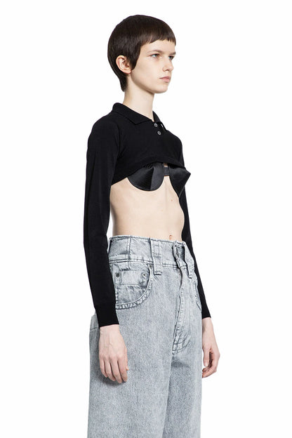 VAQUERA WOMAN BLACK TOPS - Antonioli.eu