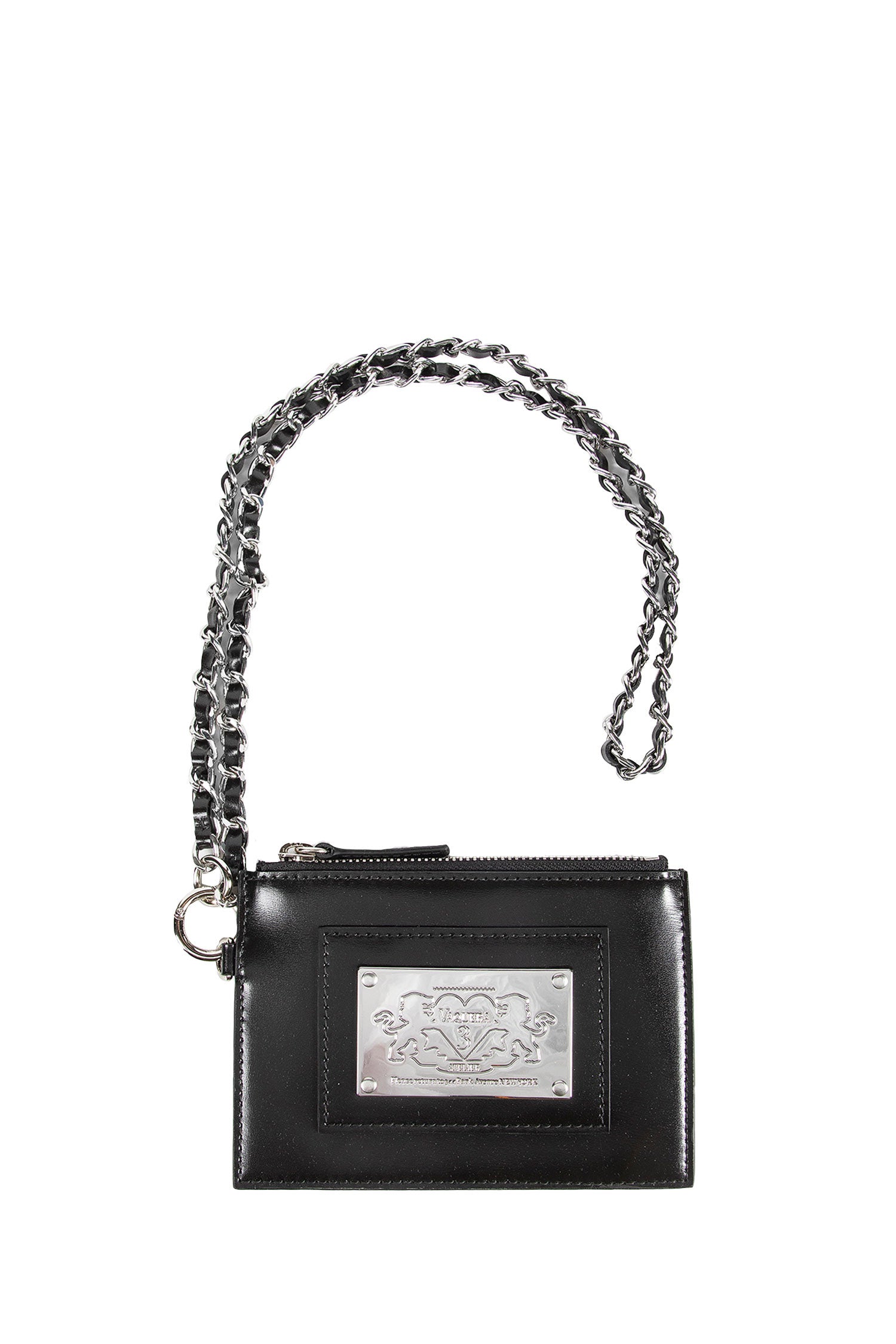 Coated Cotton Patch Chain Wallet