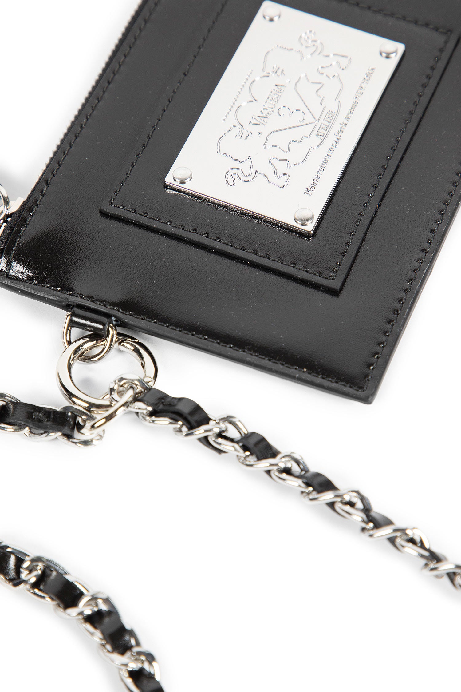 Coated Cotton Patch Chain Wallet