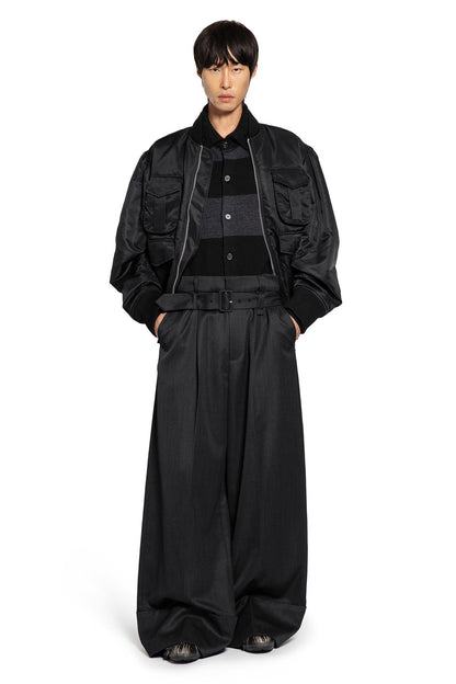 Embellished Fuzzy Collar Rugby Cardigan - Antonioli.eu
