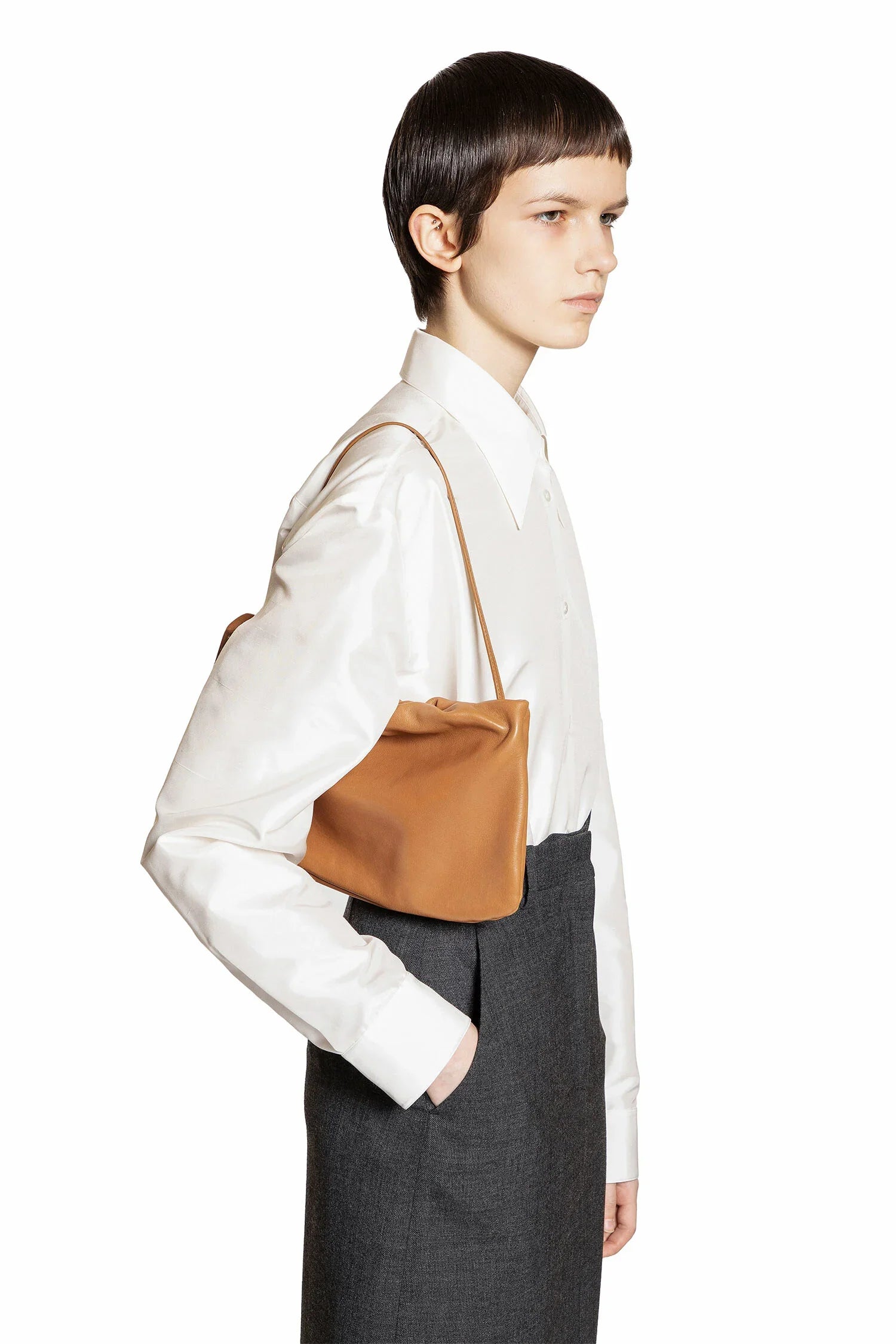 XL Bourse Bag in Leather - Antonioli.eu