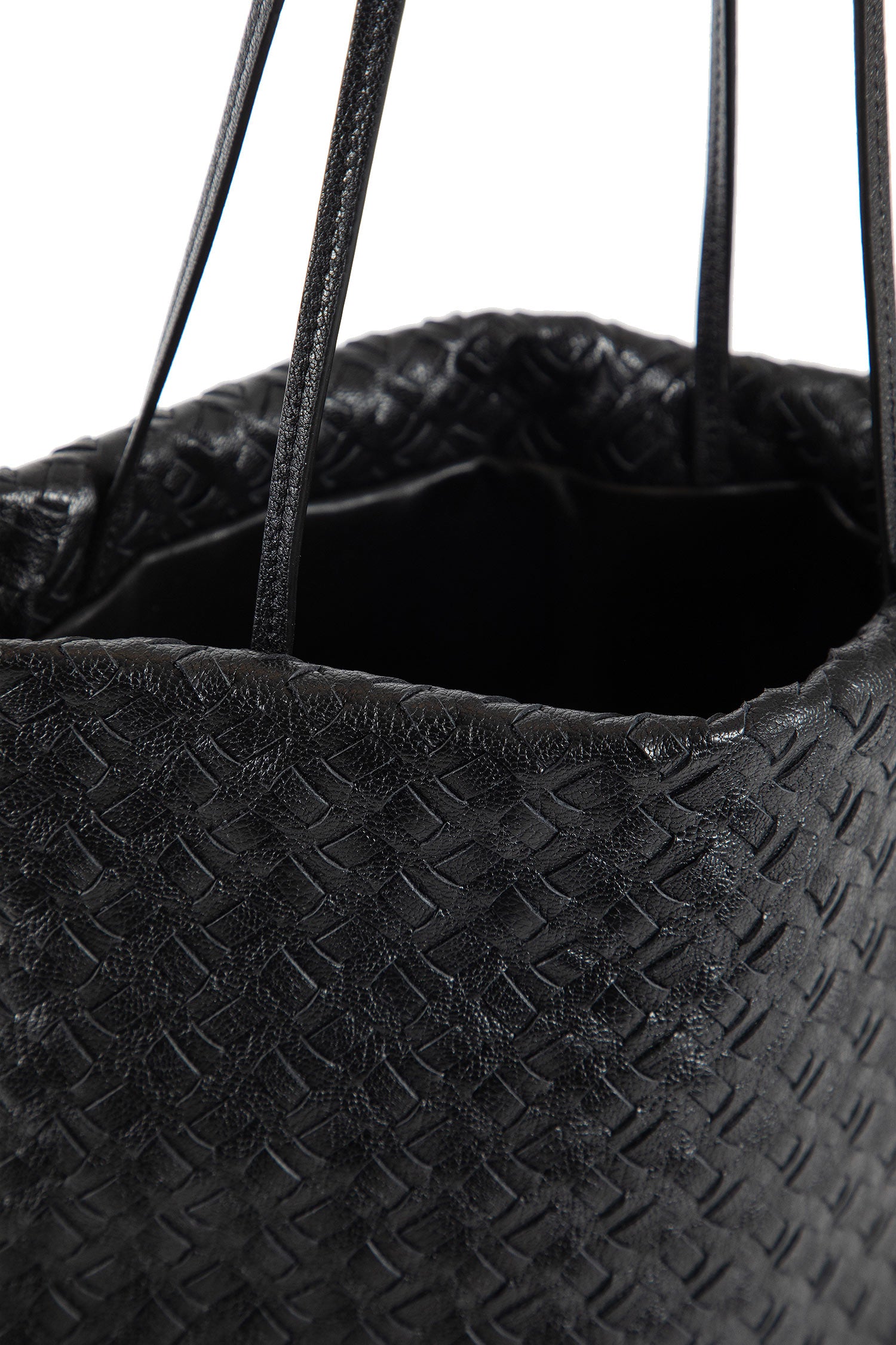 Lilou Woven Bag in Leather