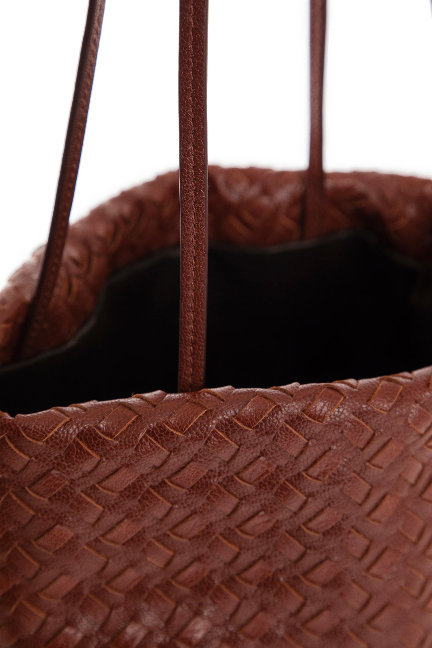 Lilou Woven Bag in Leather
