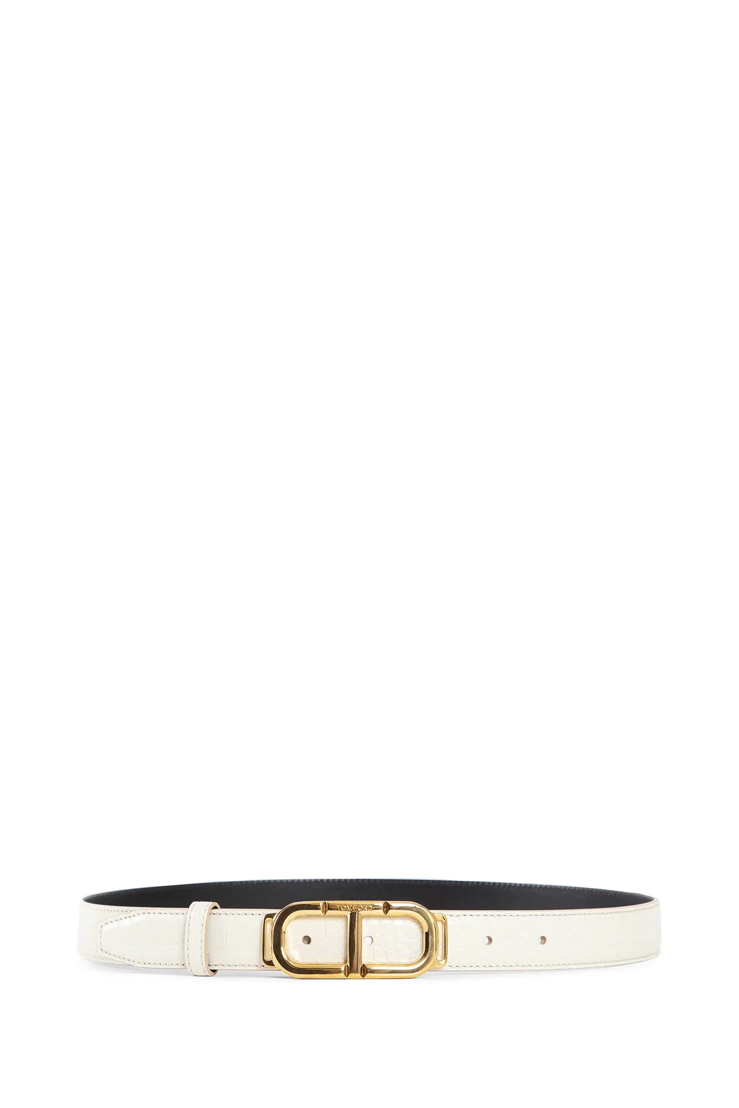 Shiny Stamped Croc Belt - Antonioli.eu