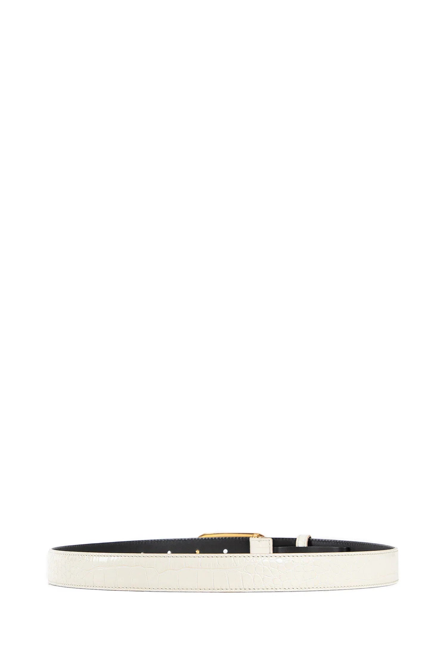 Shiny Stamped Croc Belt - Antonioli.eu