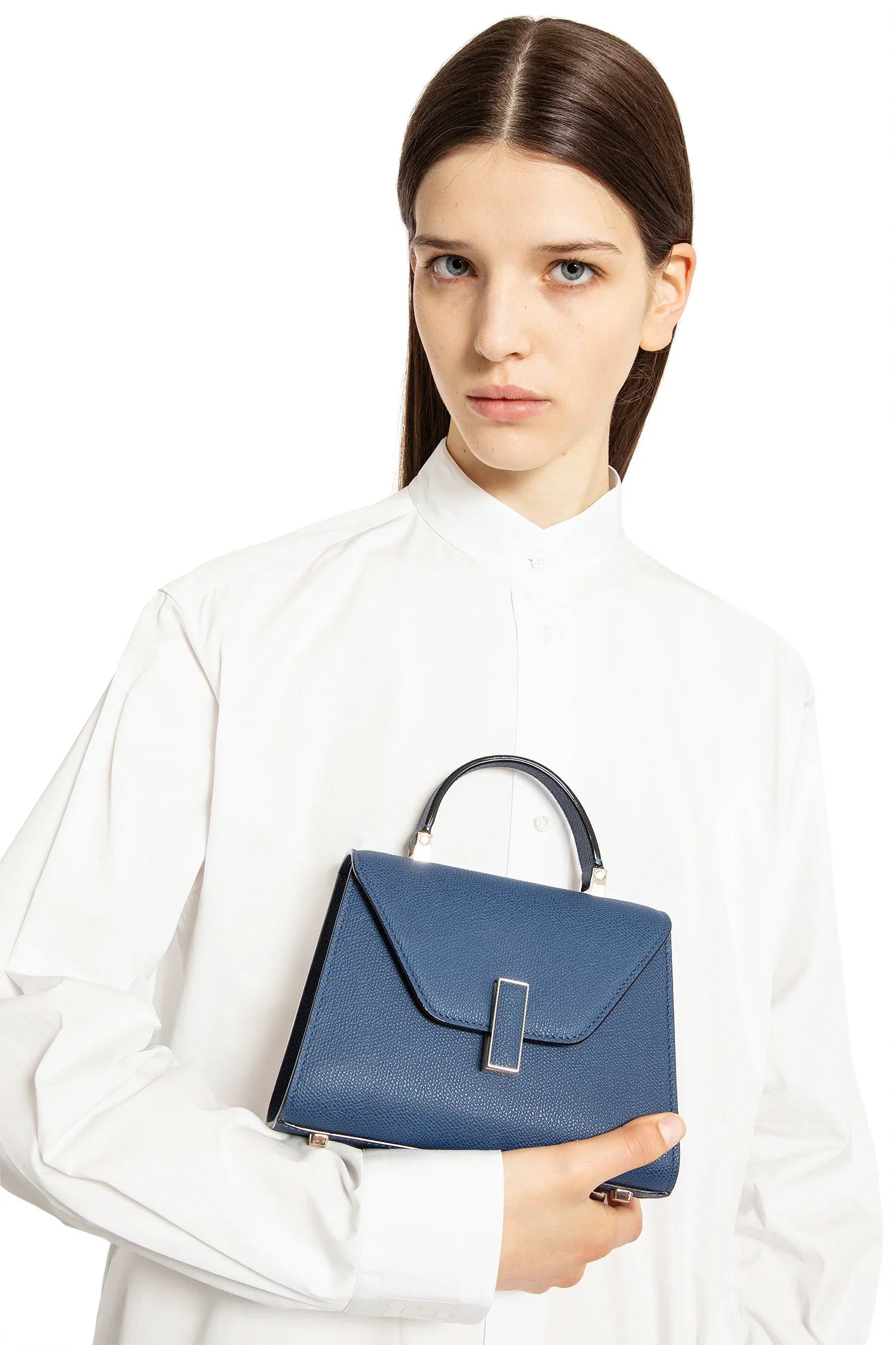 VALEXTRA WOMAN BLUE TOP HANDLE BAGS - Antonioli.eu