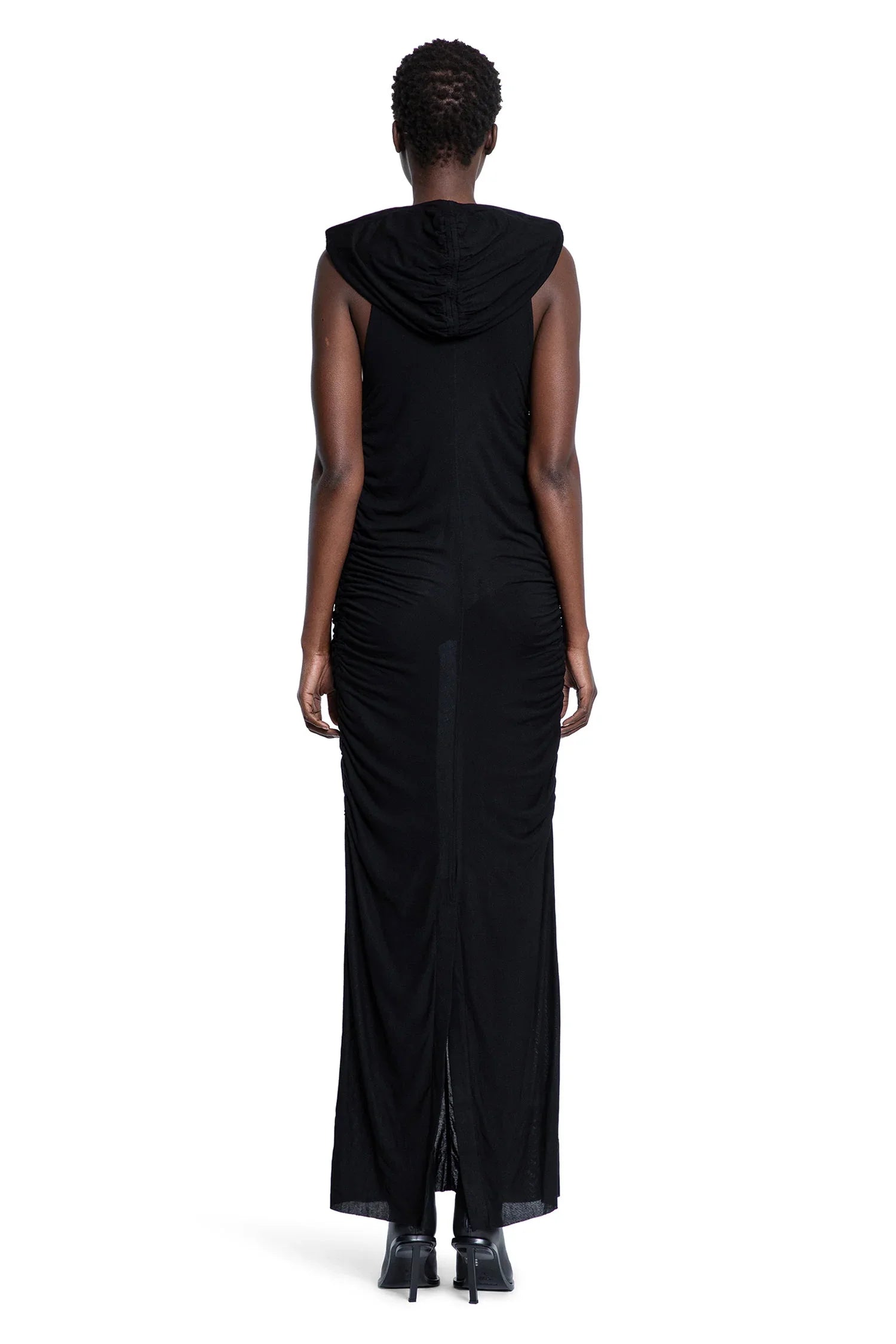 Ultra Light Viscose Hooded Long Dress - Antonioli.eu