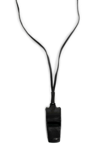 Leather Covered Whistle With Ribbon - Antonioli.eu