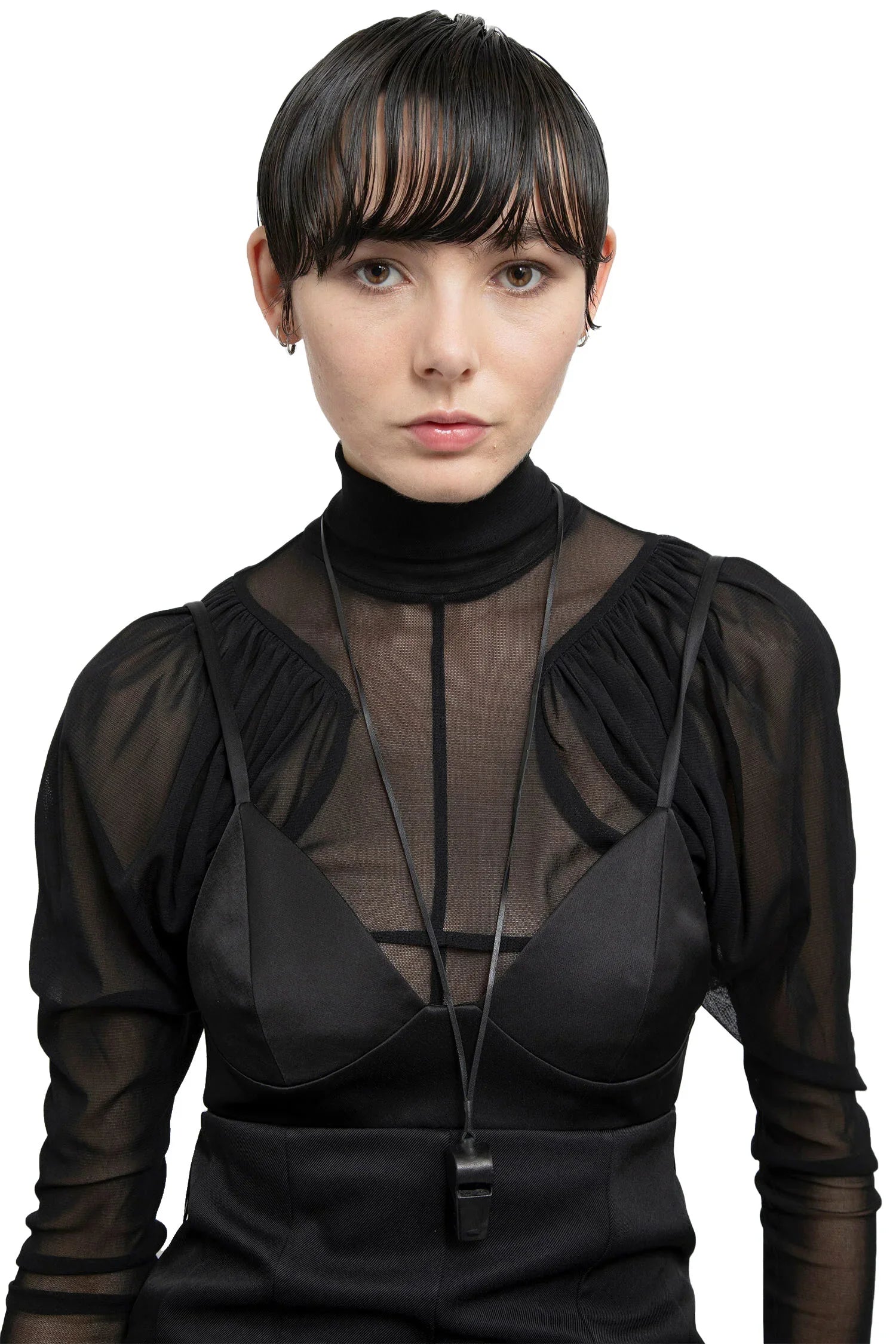Leather Covered Whistle With Ribbon - Antonioli.eu