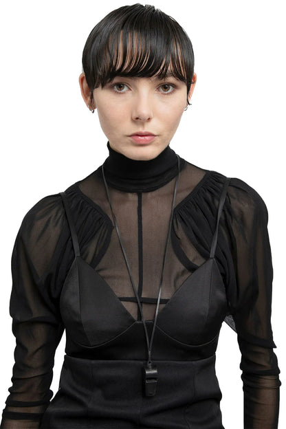 Leather Covered Whistle With Ribbon - Antonioli.eu