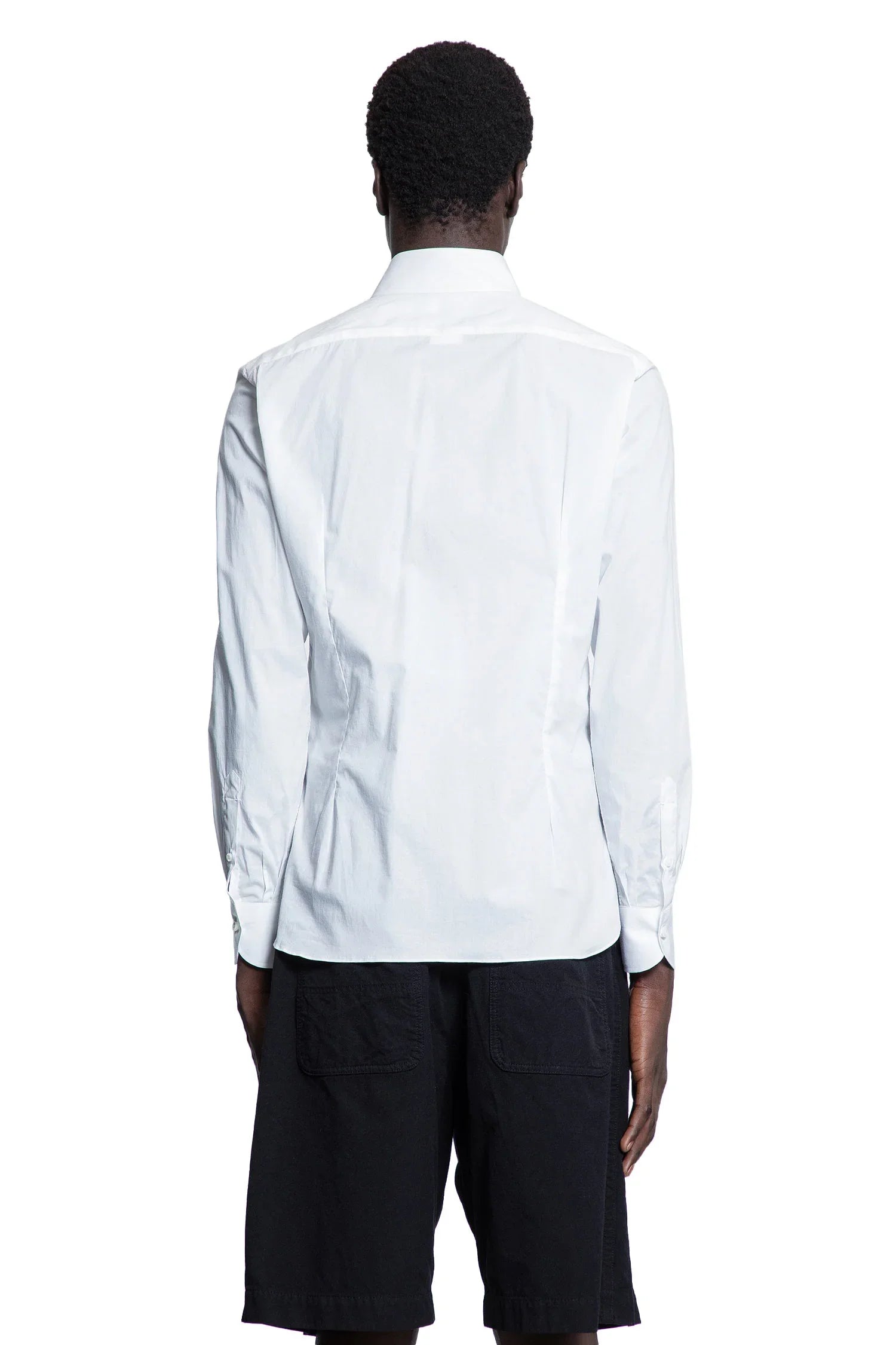 Mended Cotton Poplin Shirt - Antonioli.eu