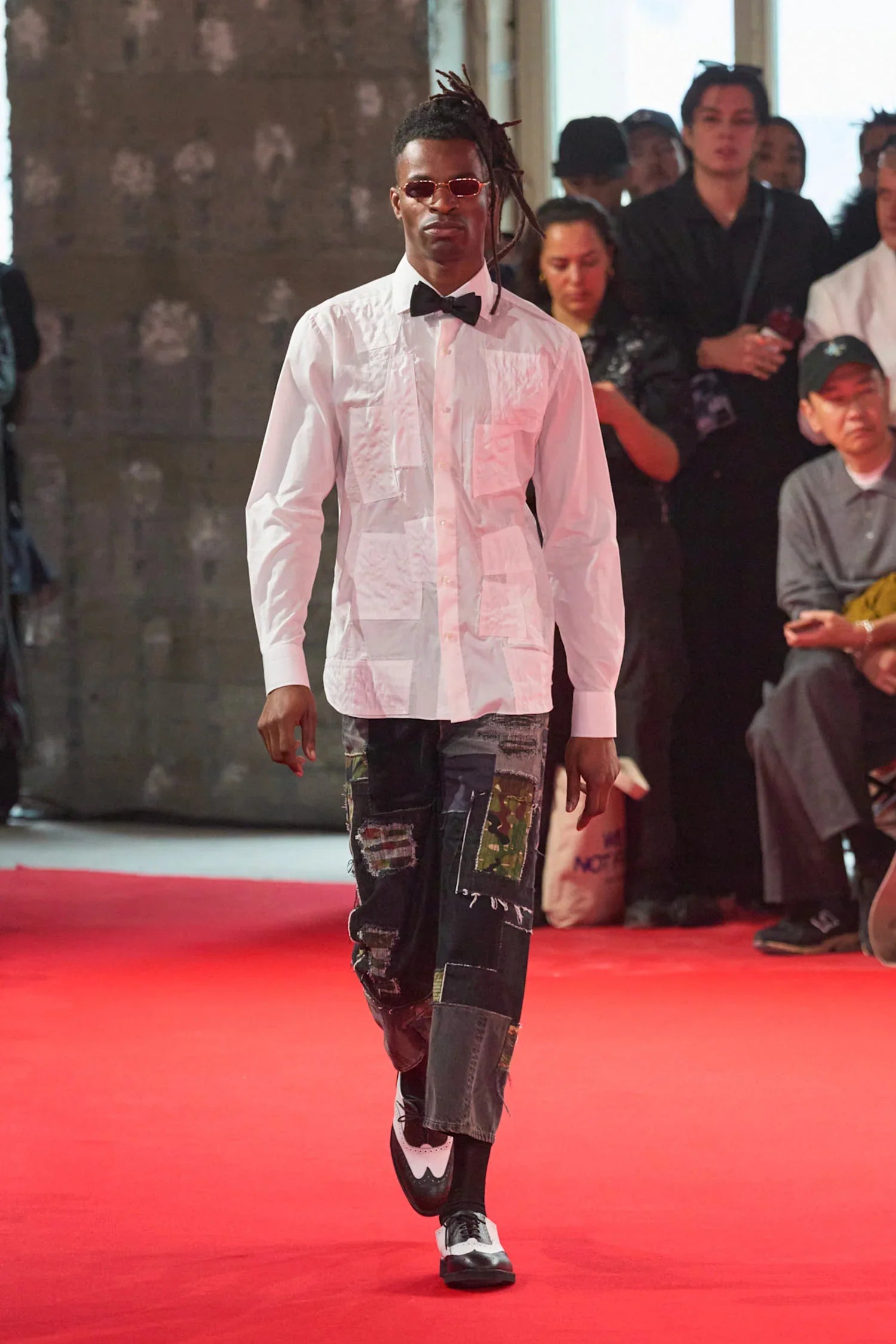 Mended Cotton Poplin Shirt - Antonioli.eu