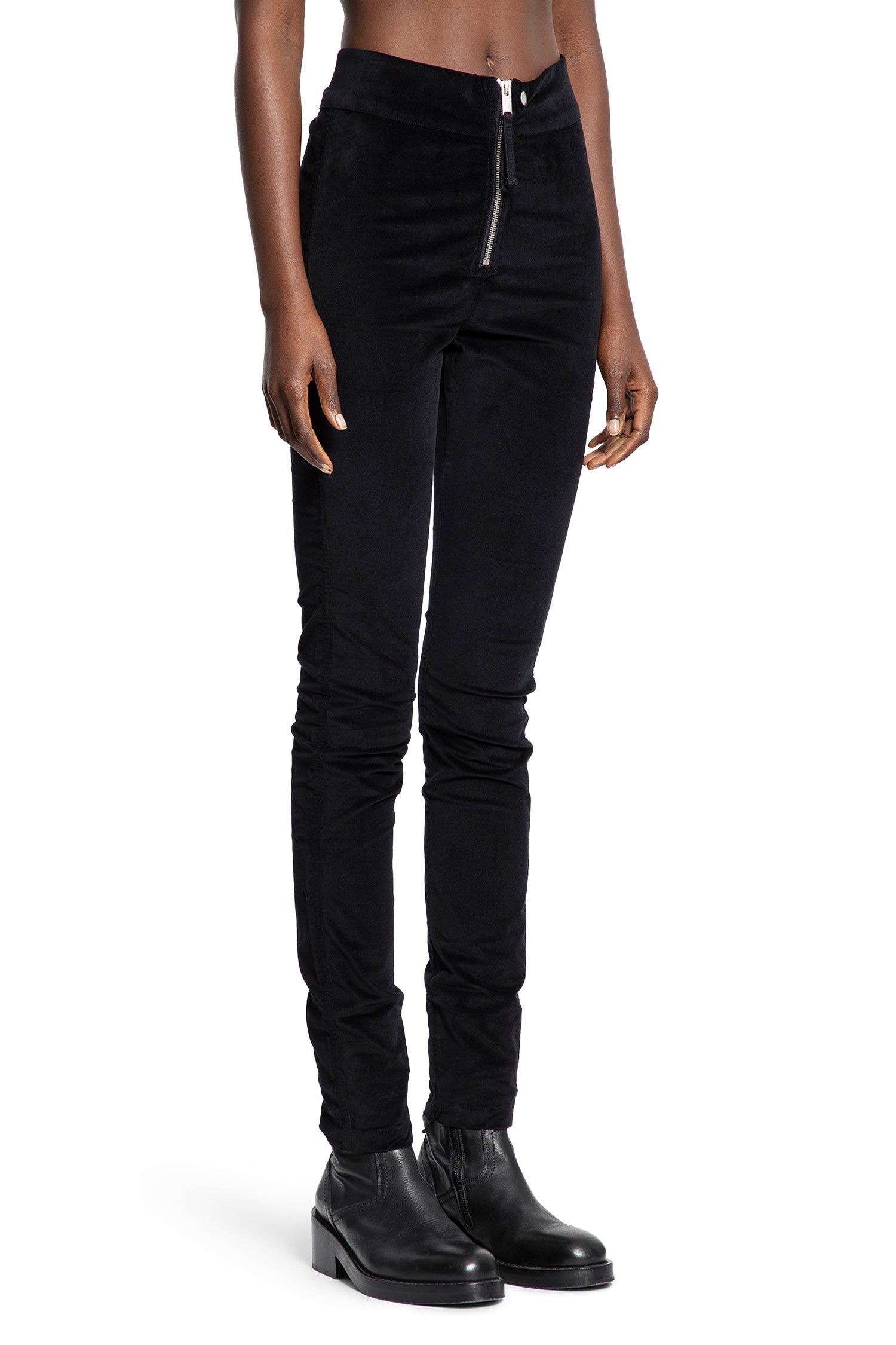 Slim Trousers in Velvet - Antonioli.eu