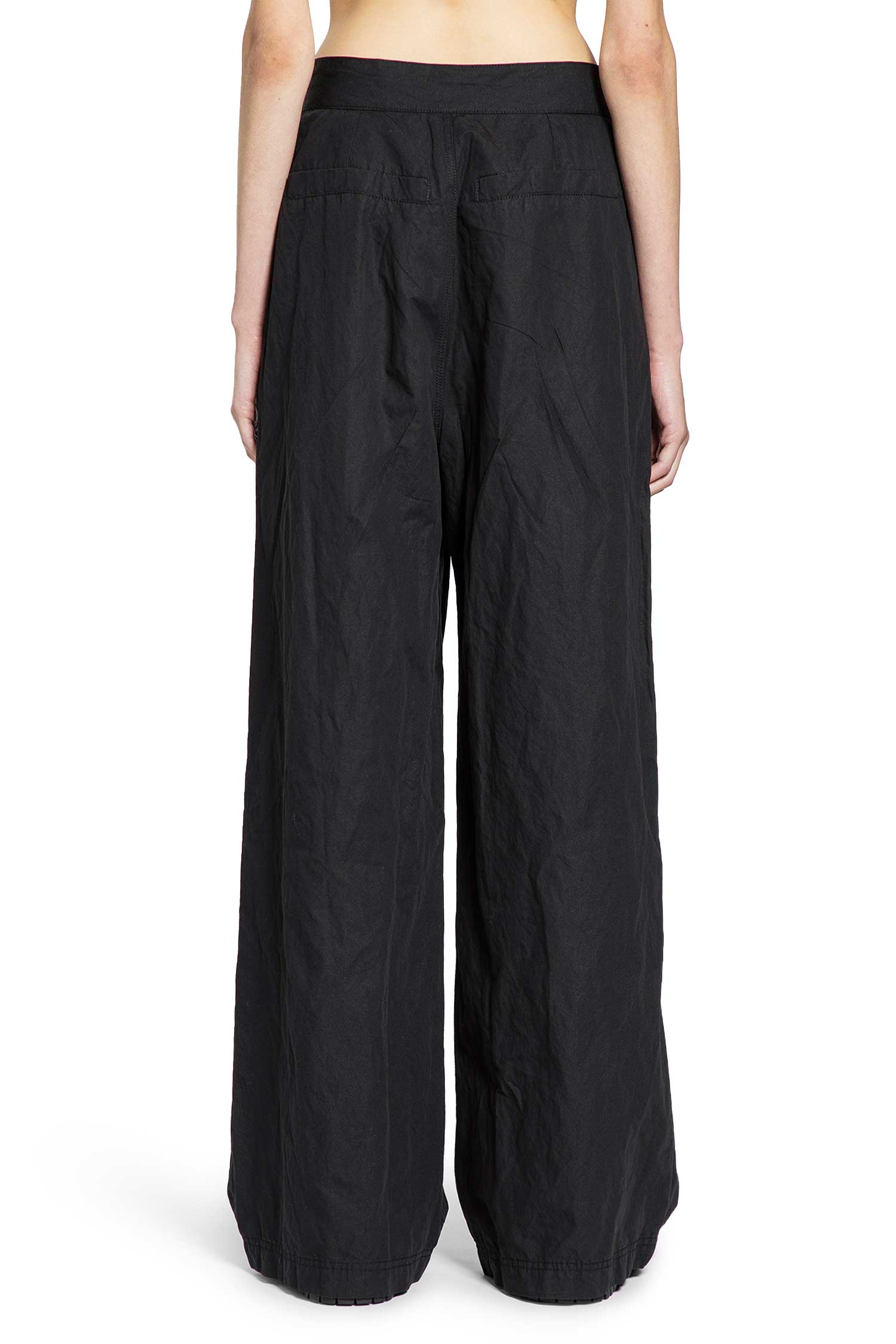 Cotton Lurex Pleated Pants