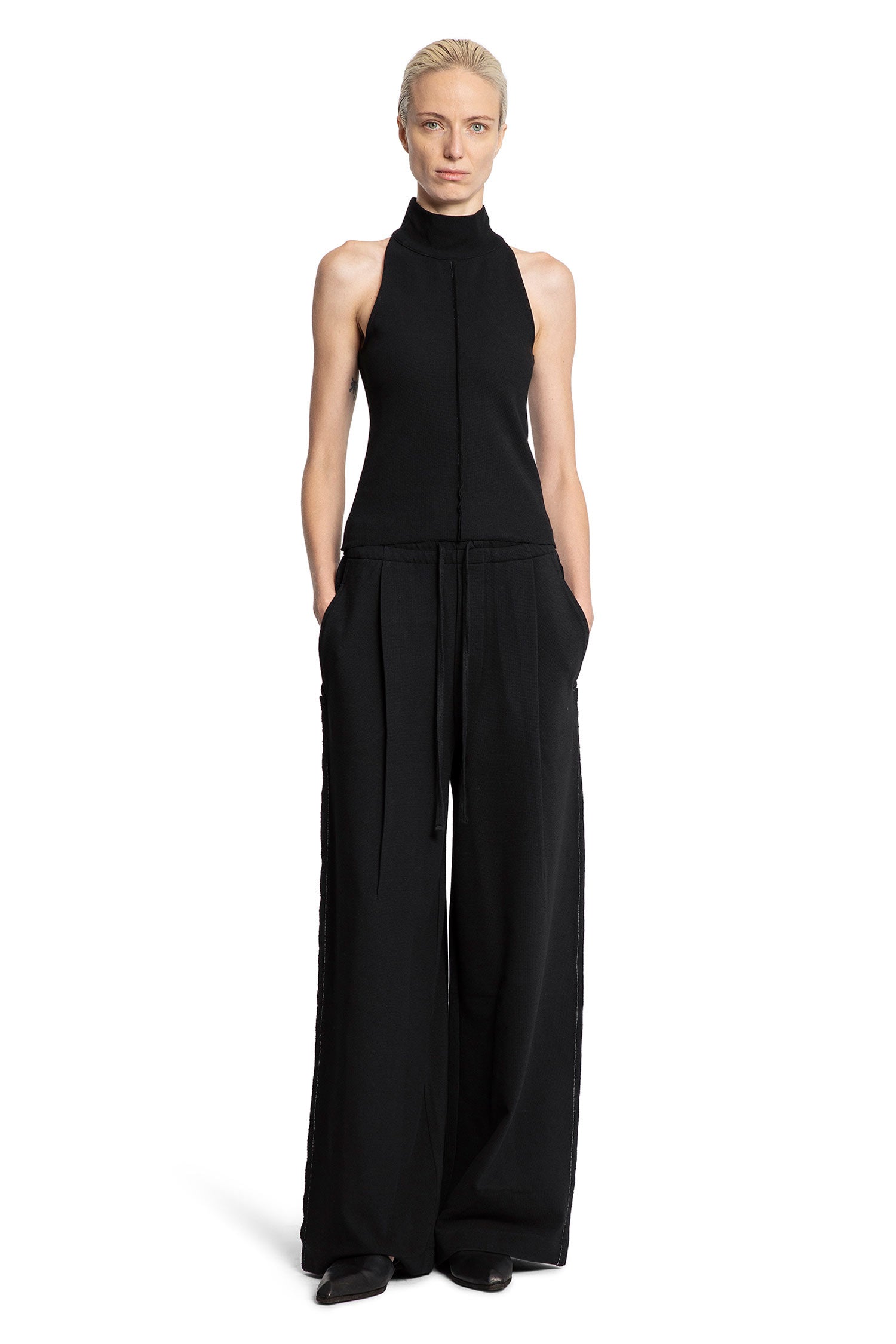 Sleeveless Knit Turtleneck Top - Antonioli.eu