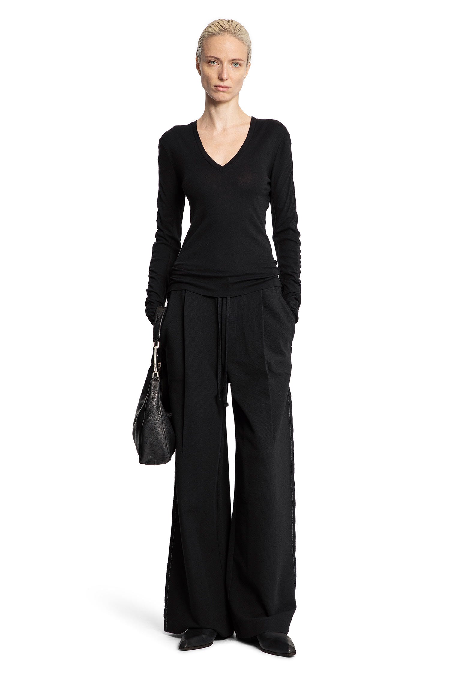Cotton Wool V-Neck Sweatshirt - Antonioli.eu