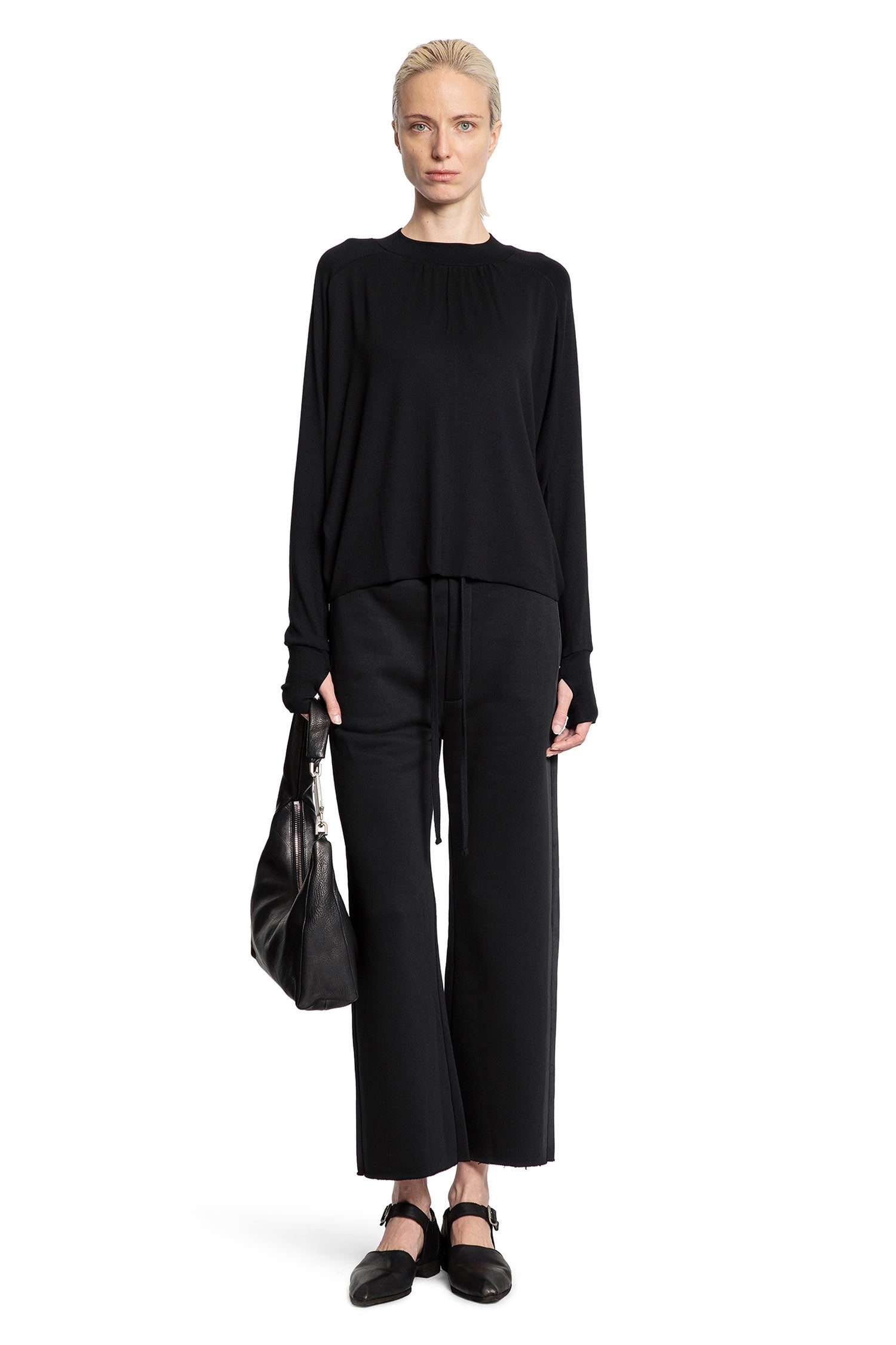 Stretch Nylon Jersey Long Sleeve Top - Antonioli.eu