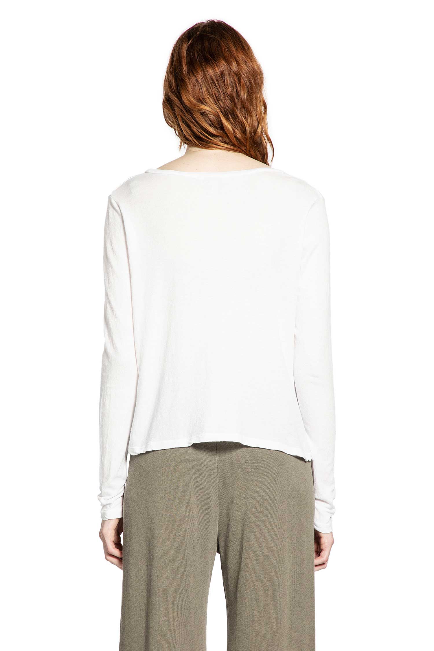 Deep V-Neck Long Sleeve Tee