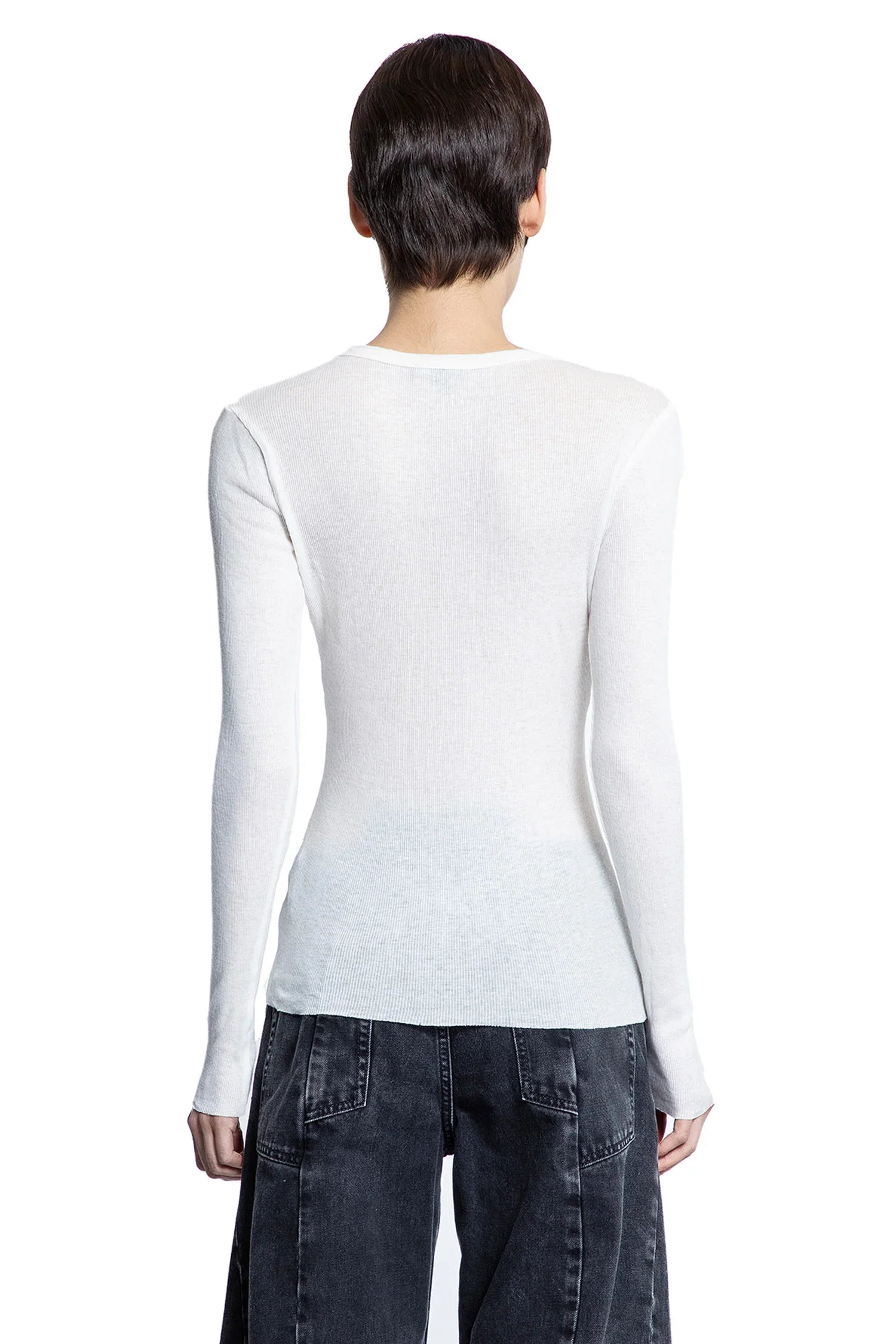 Skinny deep V Long Sleeve Tee - Antonioli.eu