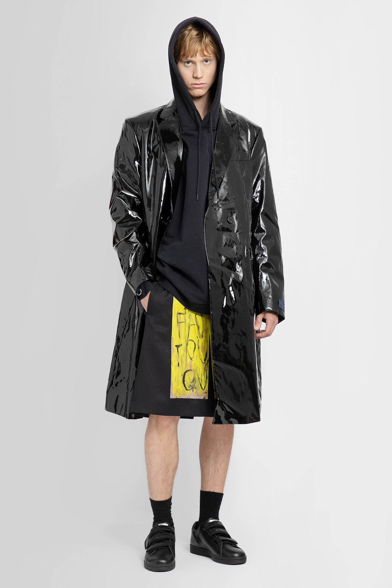 RAF SIMONS MAN BLACK COATS - RAF SIMONS - COATS | Antonioli